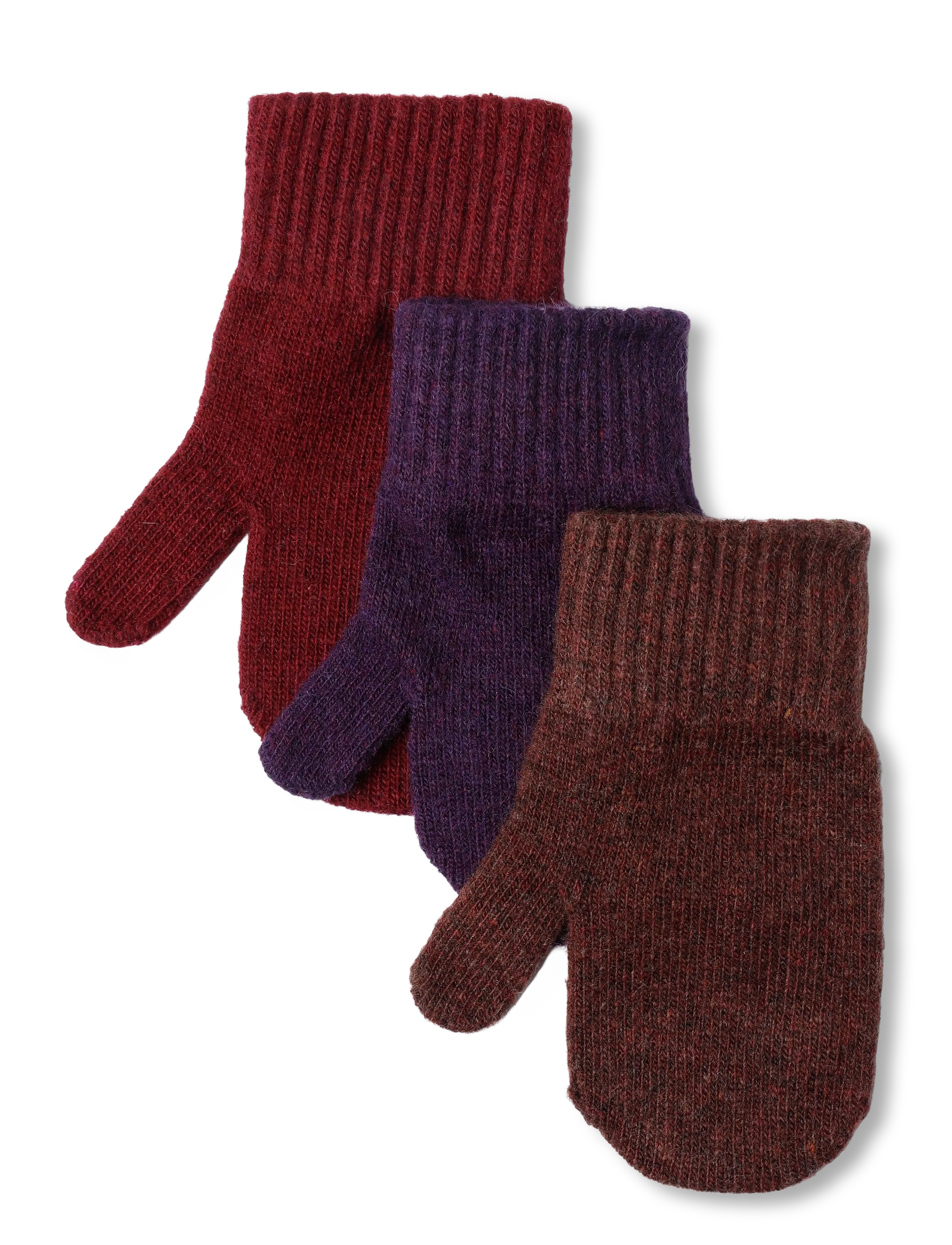 mikk-line Magic Mittens 3 Pack - Handskar - PLUM PERFECT-DEEP MAHOGANY-OXBLOOD RED / purple