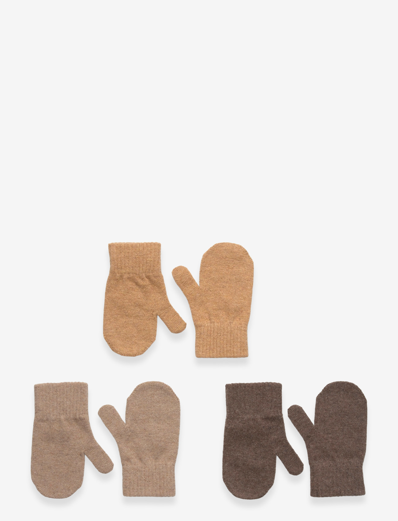 mikk-line - Magic Mittens 3 Pack - accessoires - chocolate chip-melange denver-medal bronze - 0