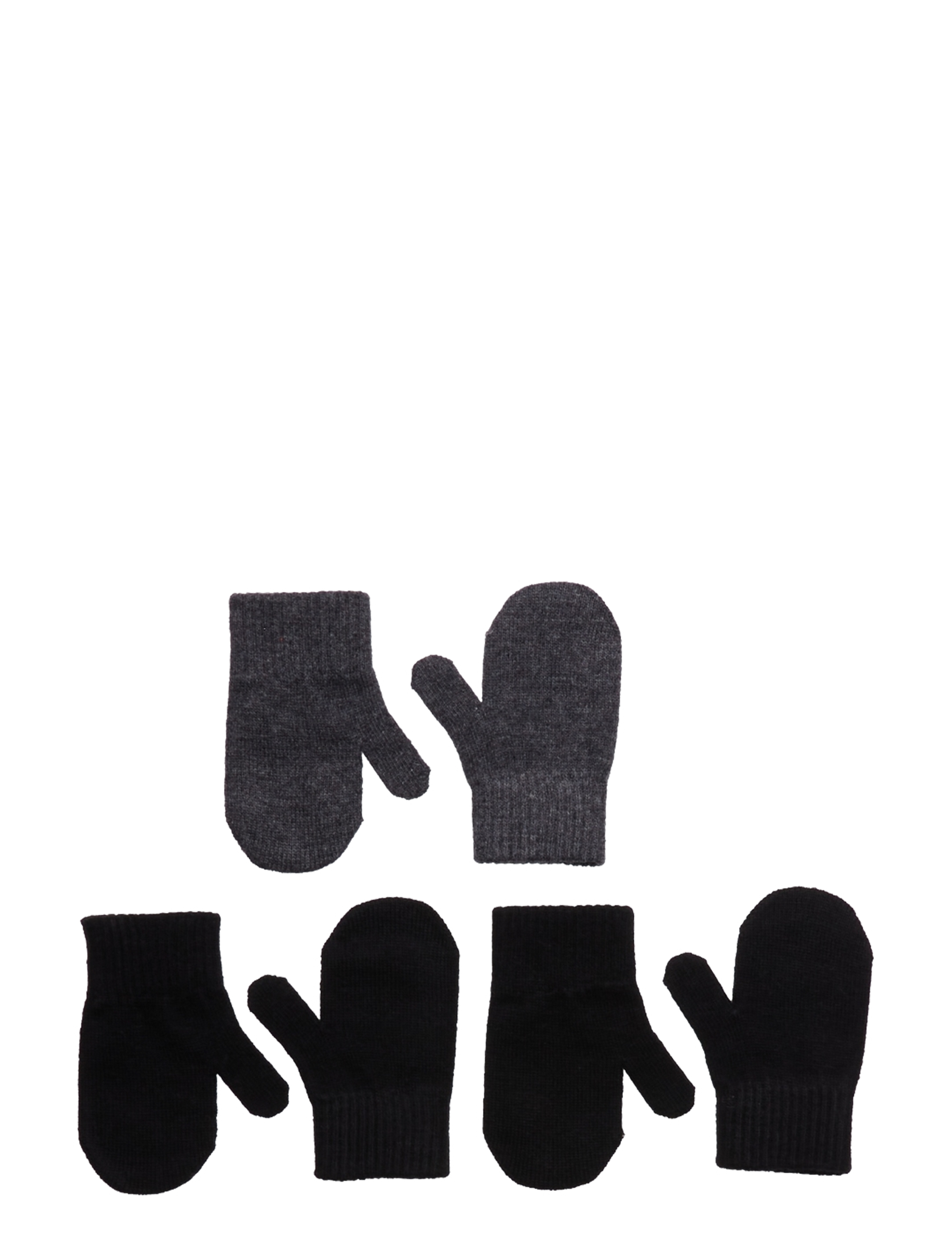 mikk-line Magic Mittens 3 Pack, 0-2Y, Gloves & Mittens, Schwarz - Kinder
