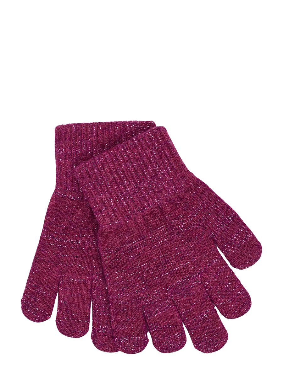 mikk-line - Magic Gloves 3 Pack w. Lurex - handschuhe - plum perfect-catawaba grape-purple sage - 2