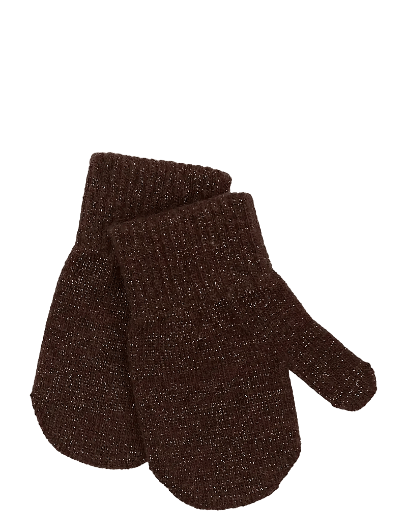 mikk-line - Magic Mittens 3 Pack w. Lurex - handschuhe - french roast-black-antrazite - 2