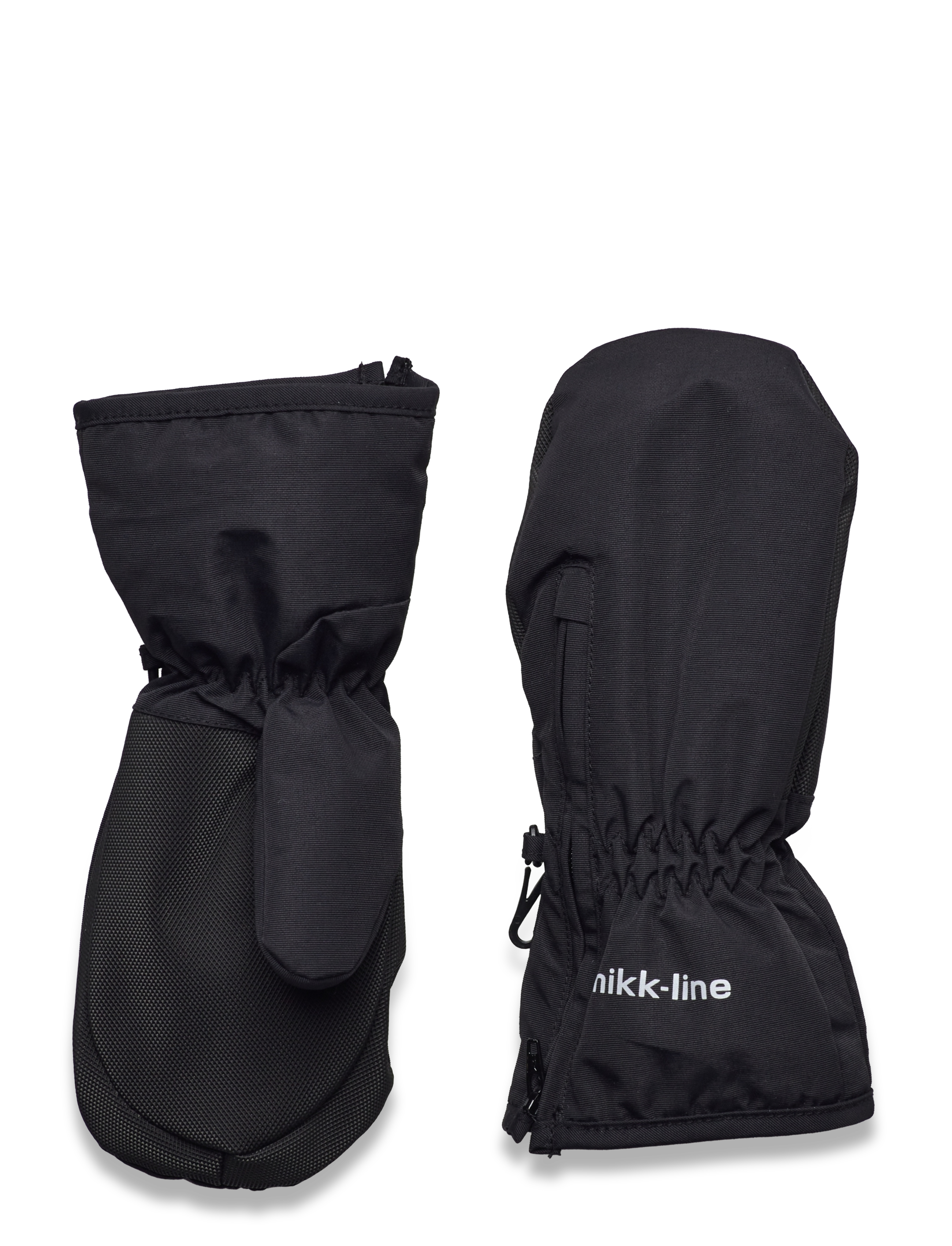 Nylon Mittens w/zipper - BLACK