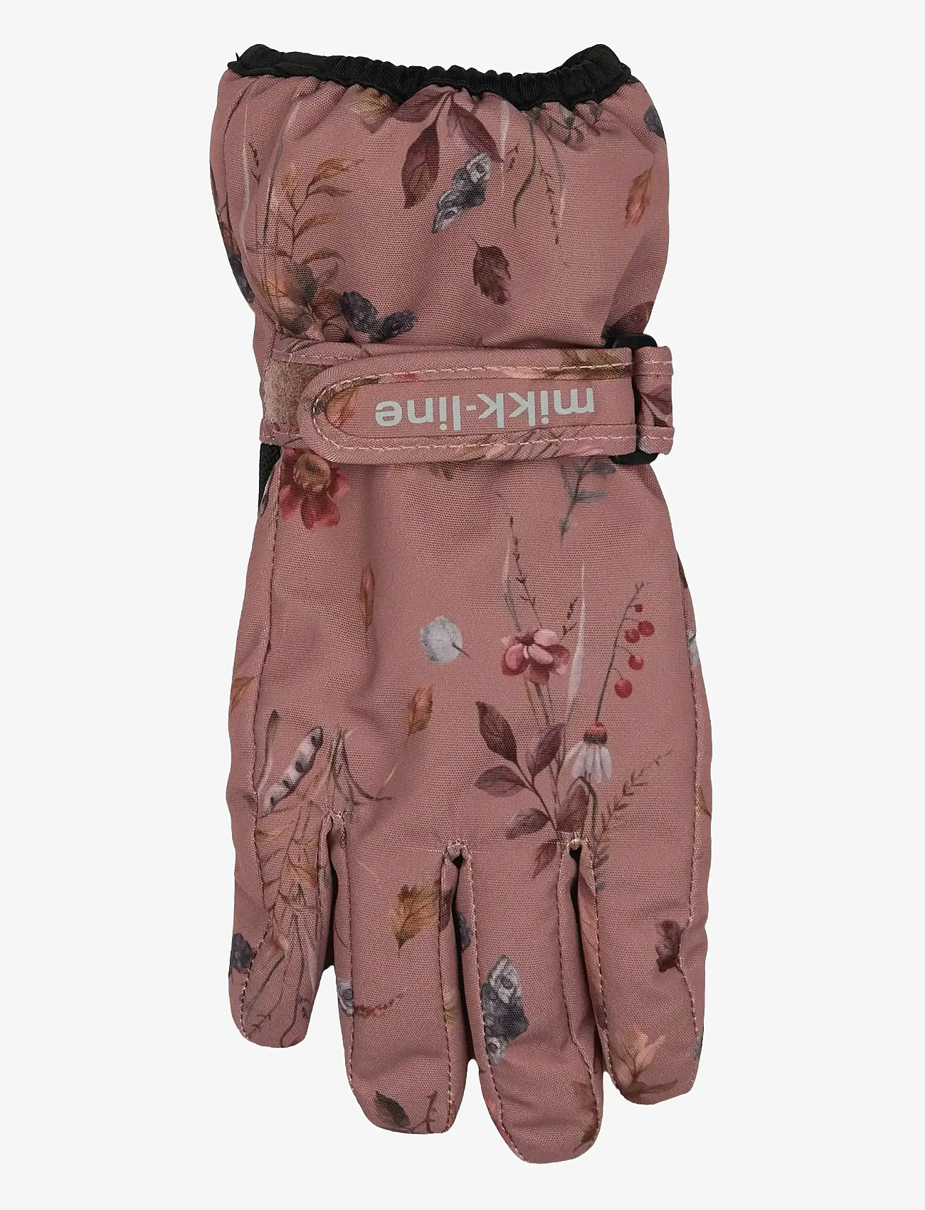 mikk-line - Polyester Gloves Aop - burlwood - 0