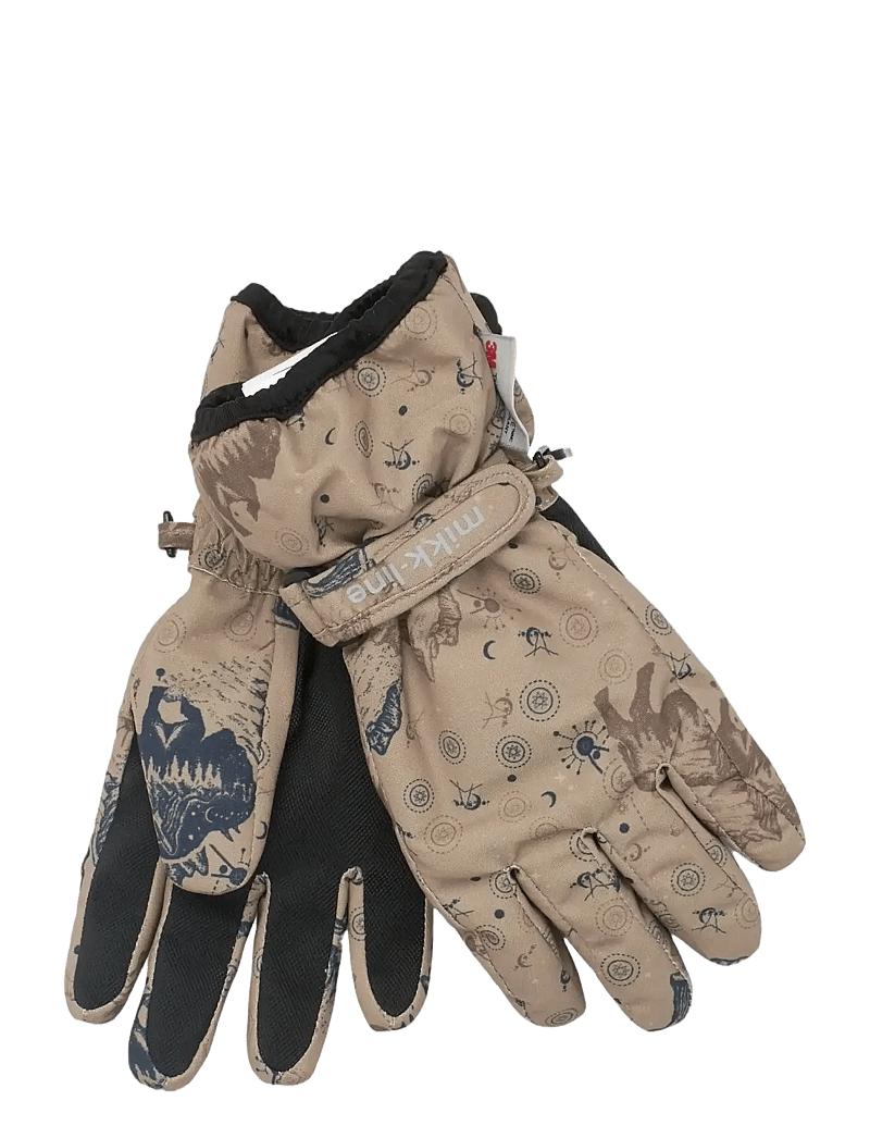 mikk-line - Polyester Gloves Aop - vantar - coriander - 0