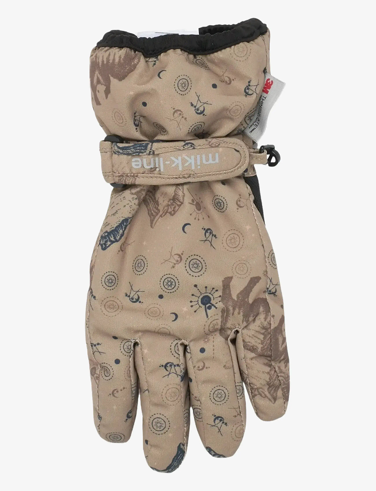 mikk-line - Polyester Gloves Aop - julegaver under 300kr - coriander - 1