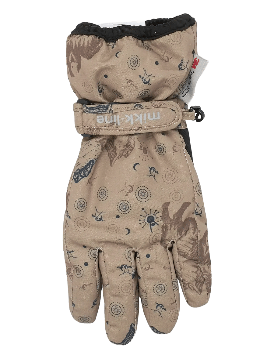 mikk-line - Polyester Gloves Aop - coriander - 1