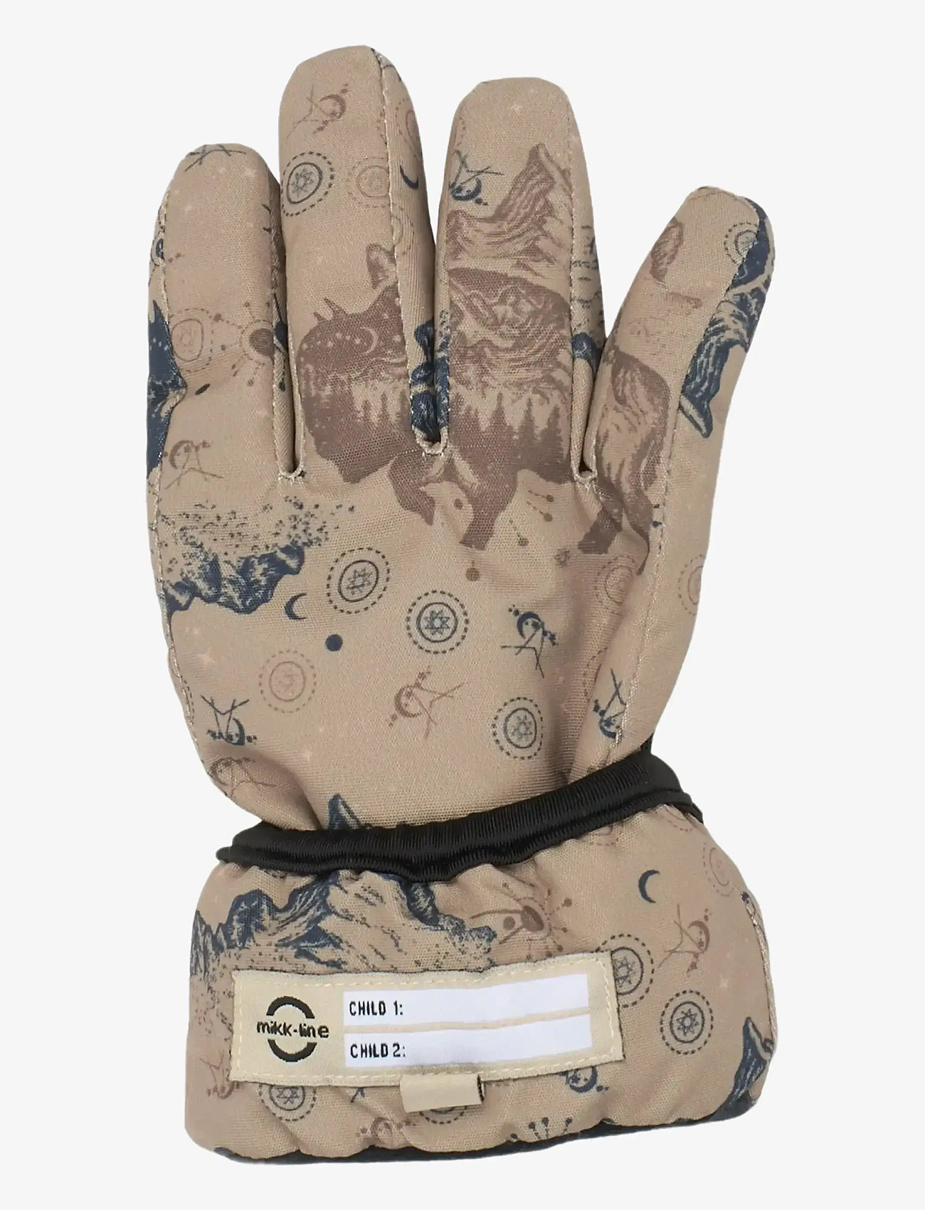 mikk-line - Polyester Gloves Aop - julegaver under 300kr - coriander - 3