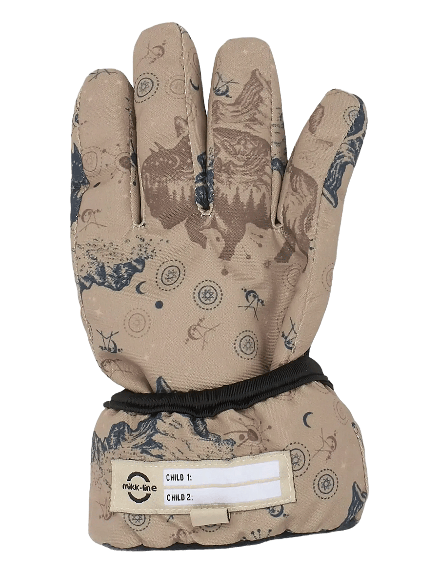 mikk-line - Polyester Gloves Aop - coriander - 3