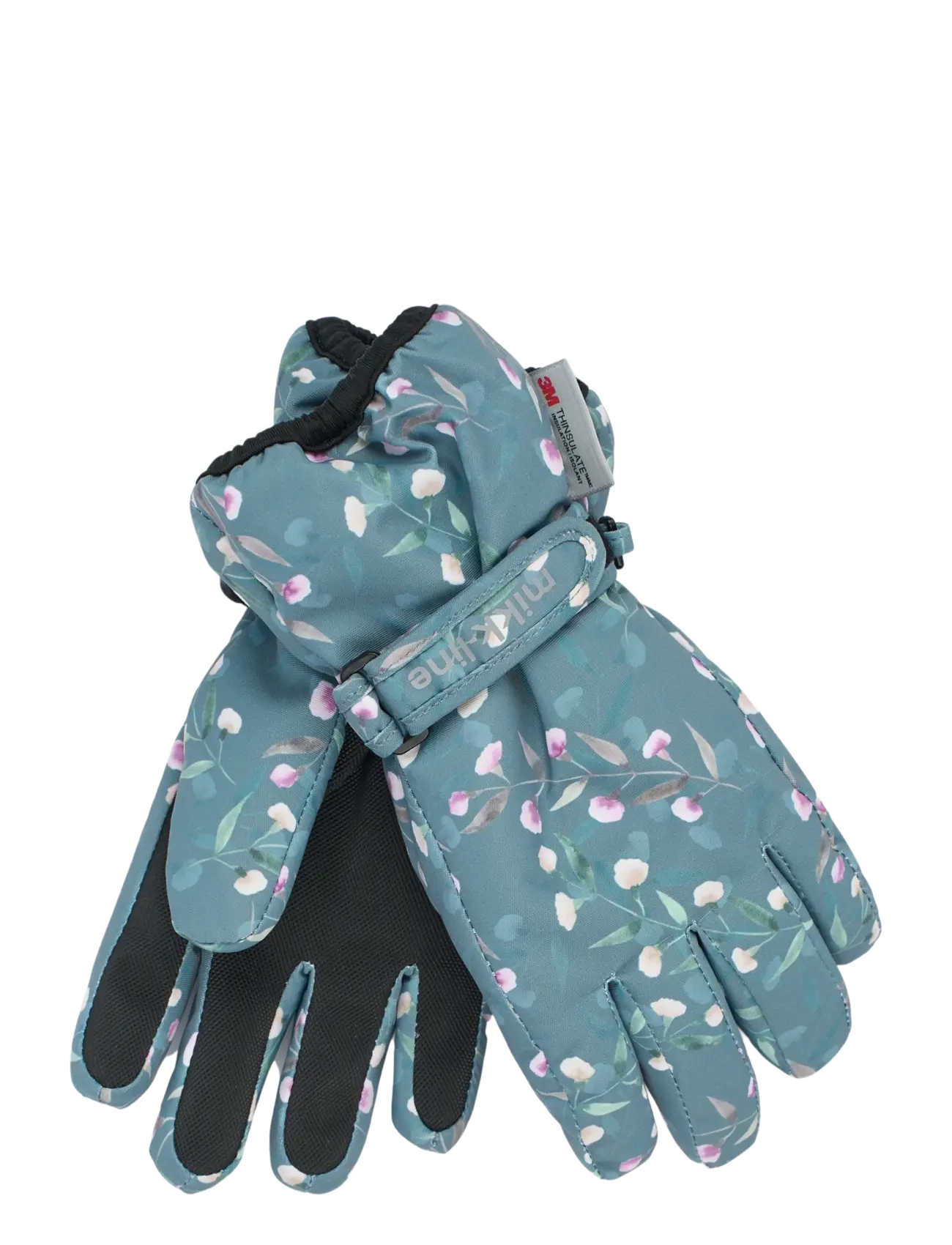 mikk-line Polyester Gloves Aop - Accessories - FLORAL SHADOW AOP / blue