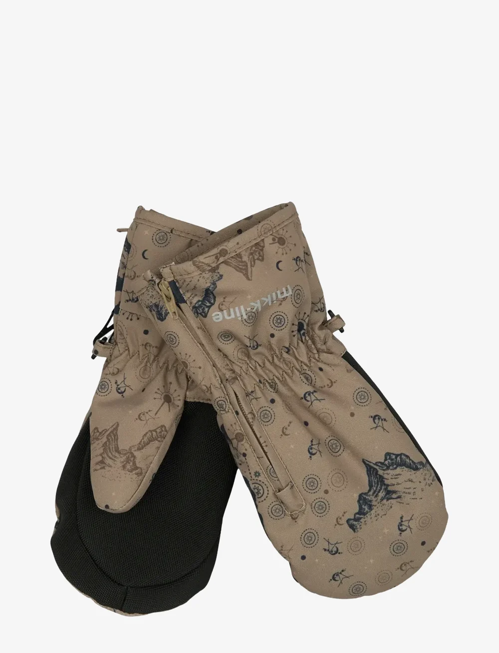 mikk-line - Polyester Baby Mittens w. Zip - babyvantar - coriander - 0