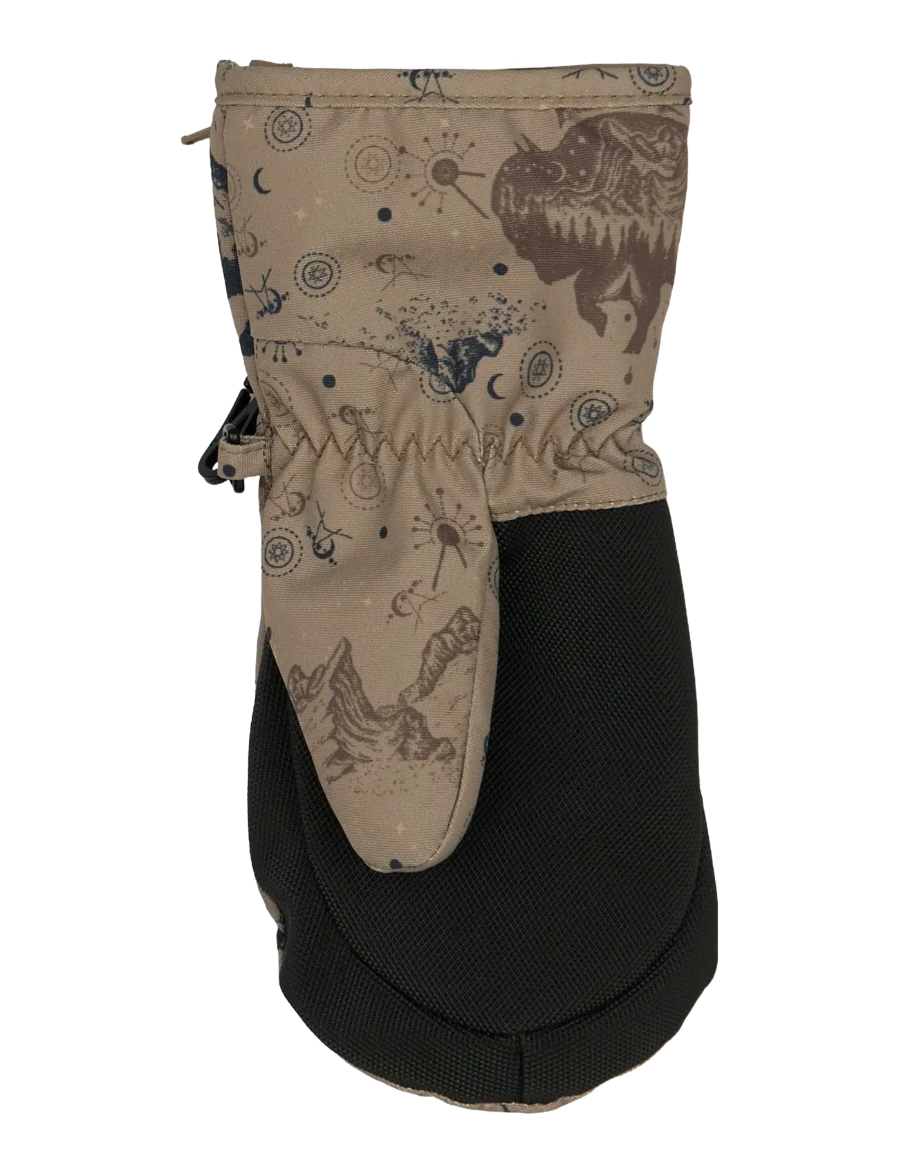 mikk-line - Polyester Mittens Aop w. Zip - laveste priser - coriander - 2