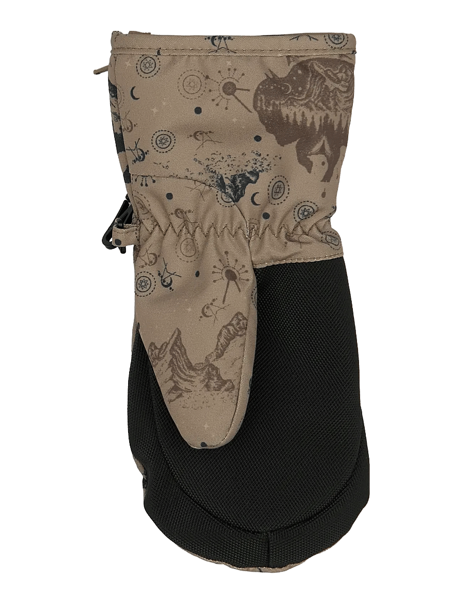 mikk-line - Polyester Mittens Aop w. Zip - babyvanter - coriander - 2