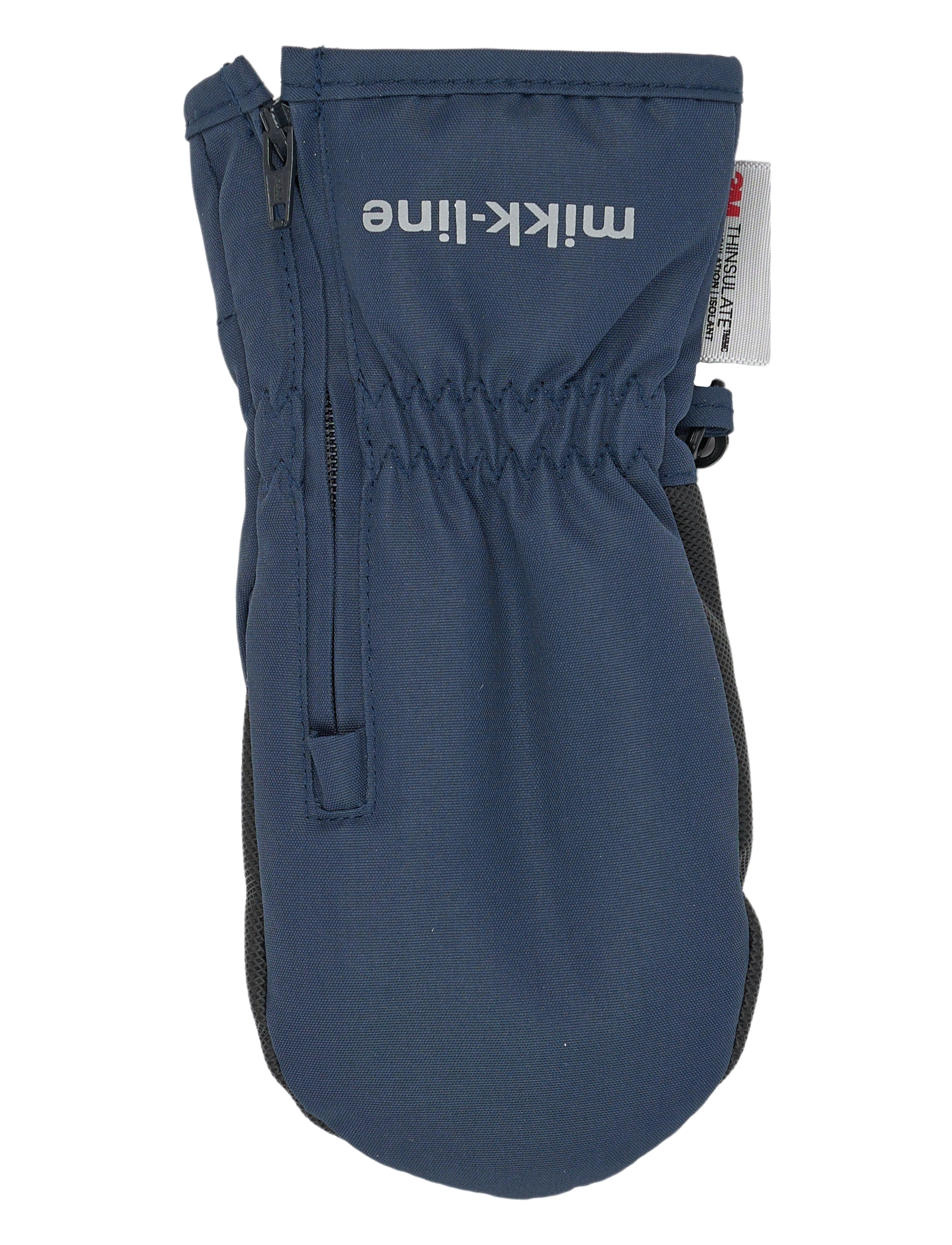 mikk-line - Polyester Mittens w. Zip - handschuhe - blue nights - 1
