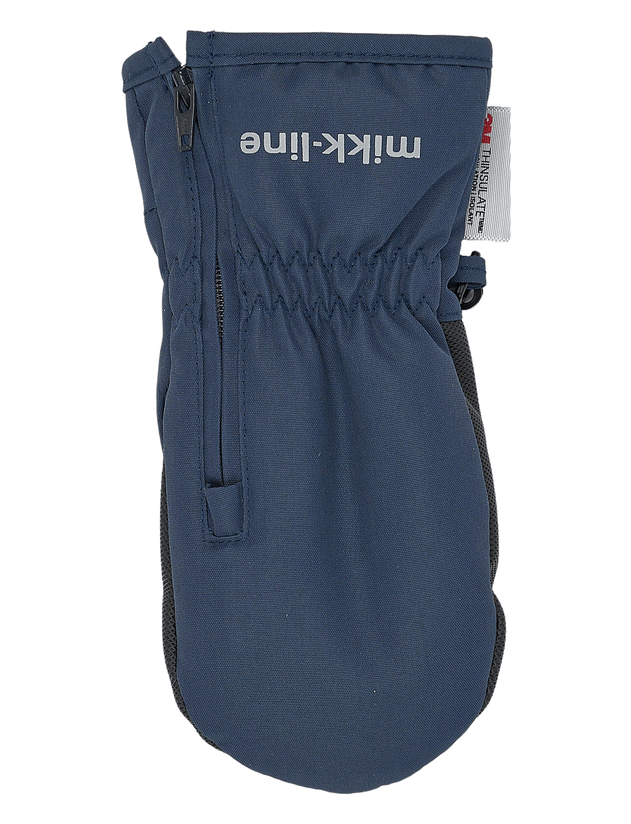 mikk-line - Polyester Mittens w. Zip - handschuhe - blue nights - 1