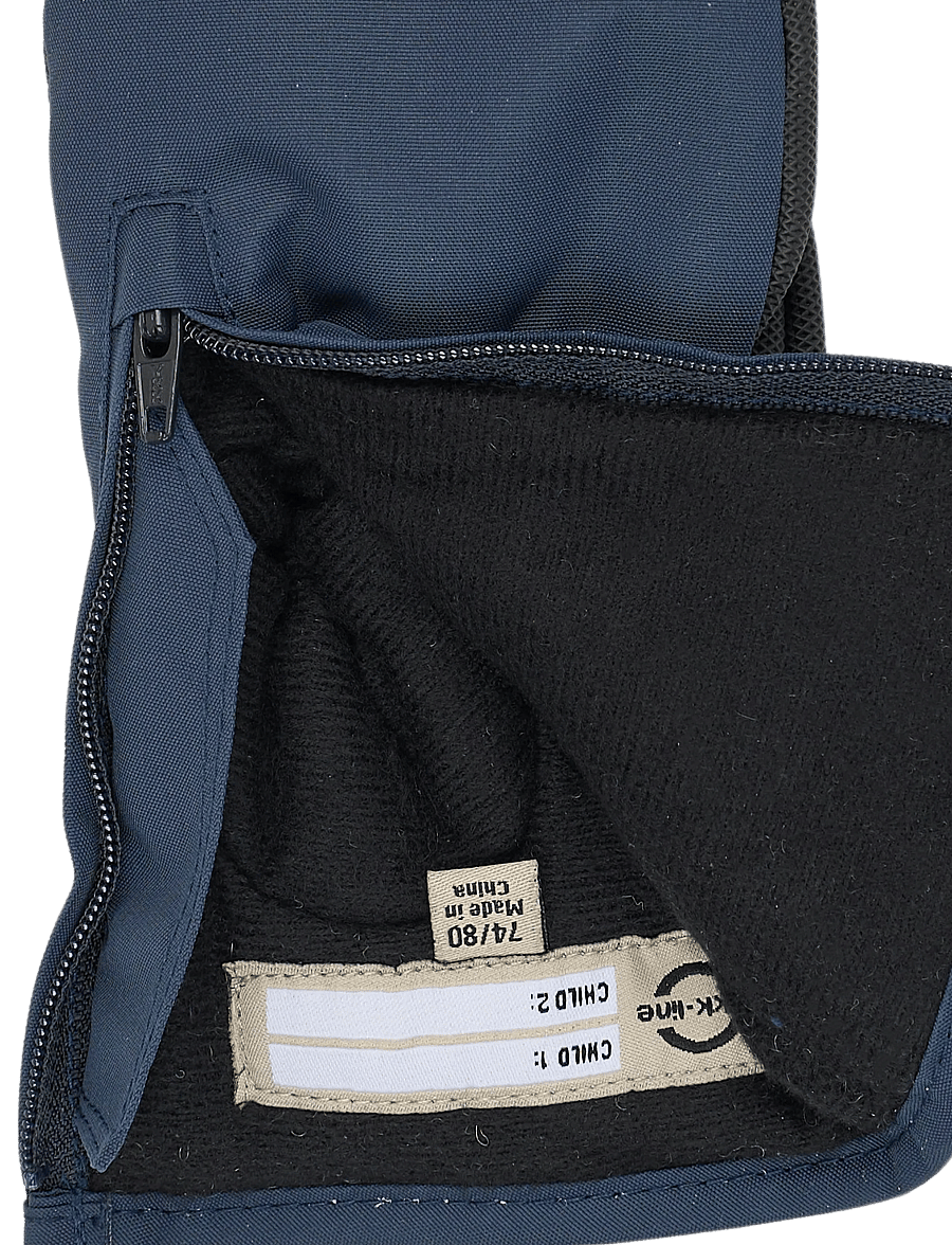 mikk-line - Polyester Mittens w. Zip - handschuhe - blue nights - 3