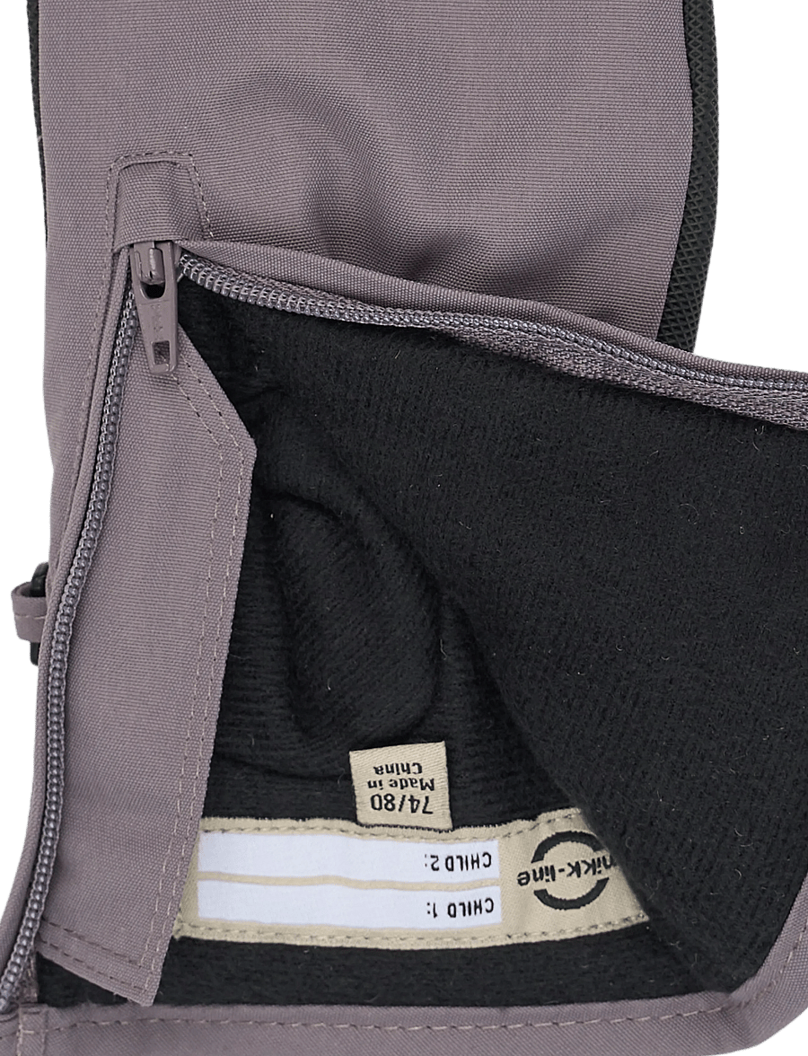 mikk-line - Polyester Mittens w. Zip - handschuhe - shark - 3