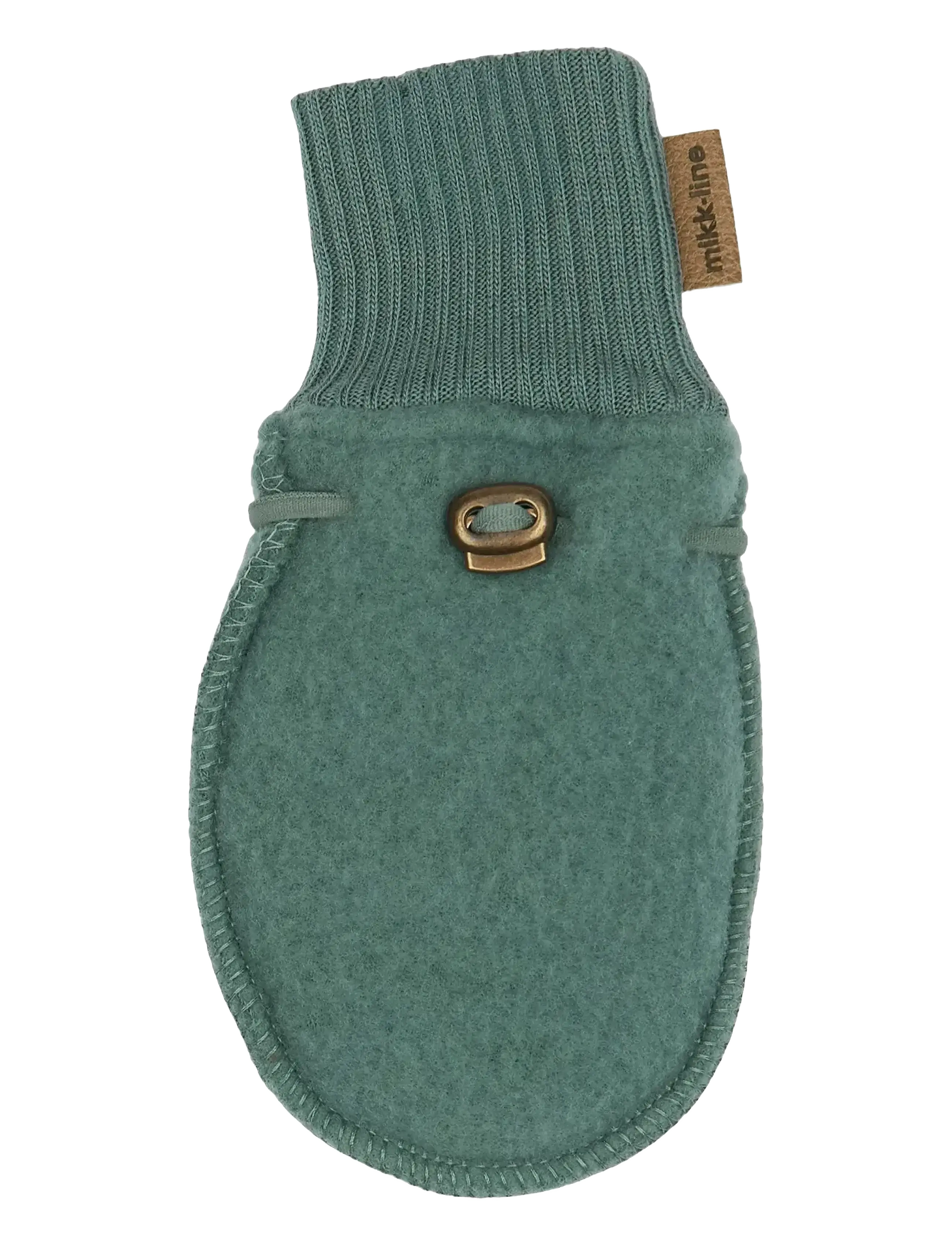 mikk-line - Wool Mittens - accessories - balsam green - 2