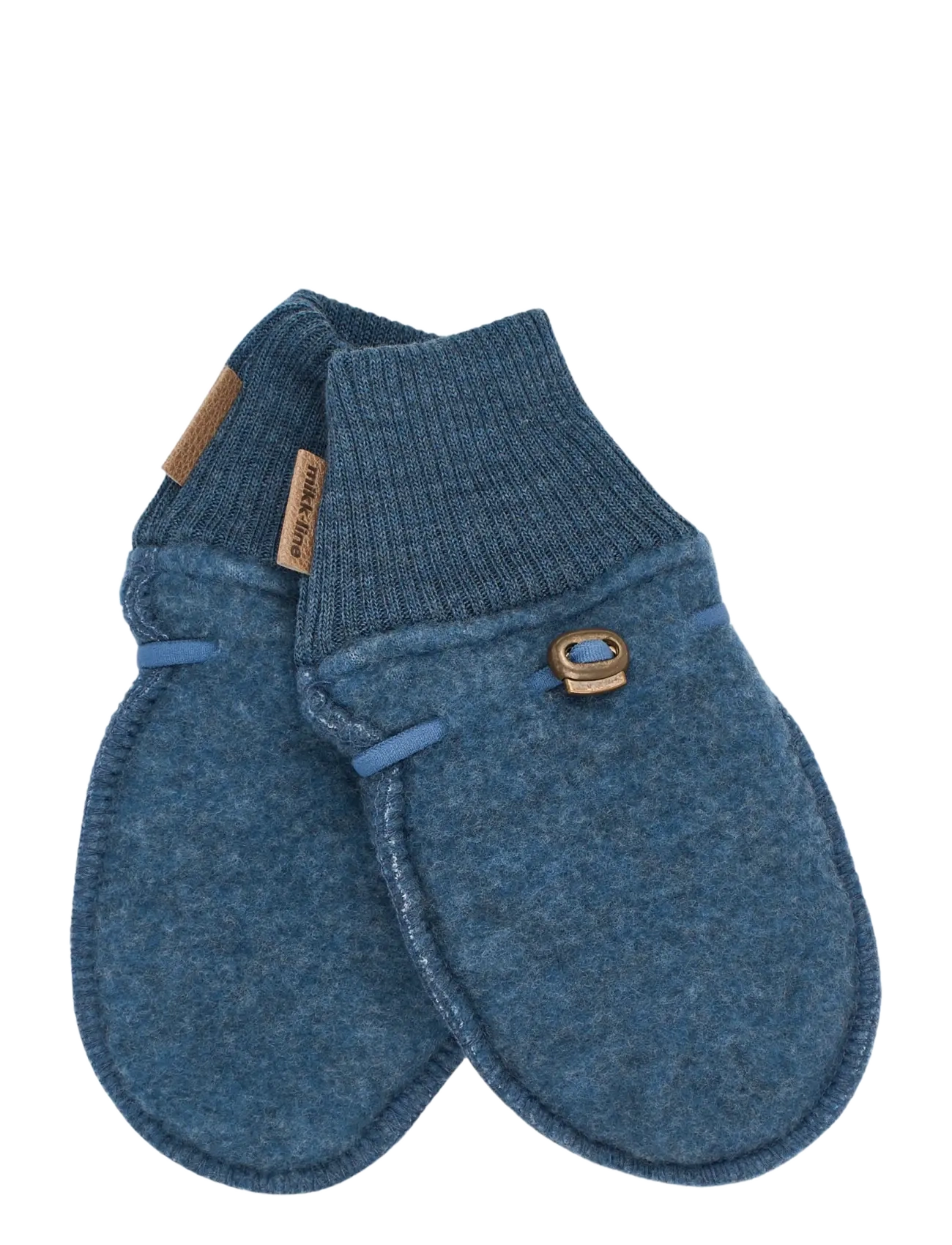 mikk-line Wool Mittens - mikk-line - BLUE MELANGE / blue