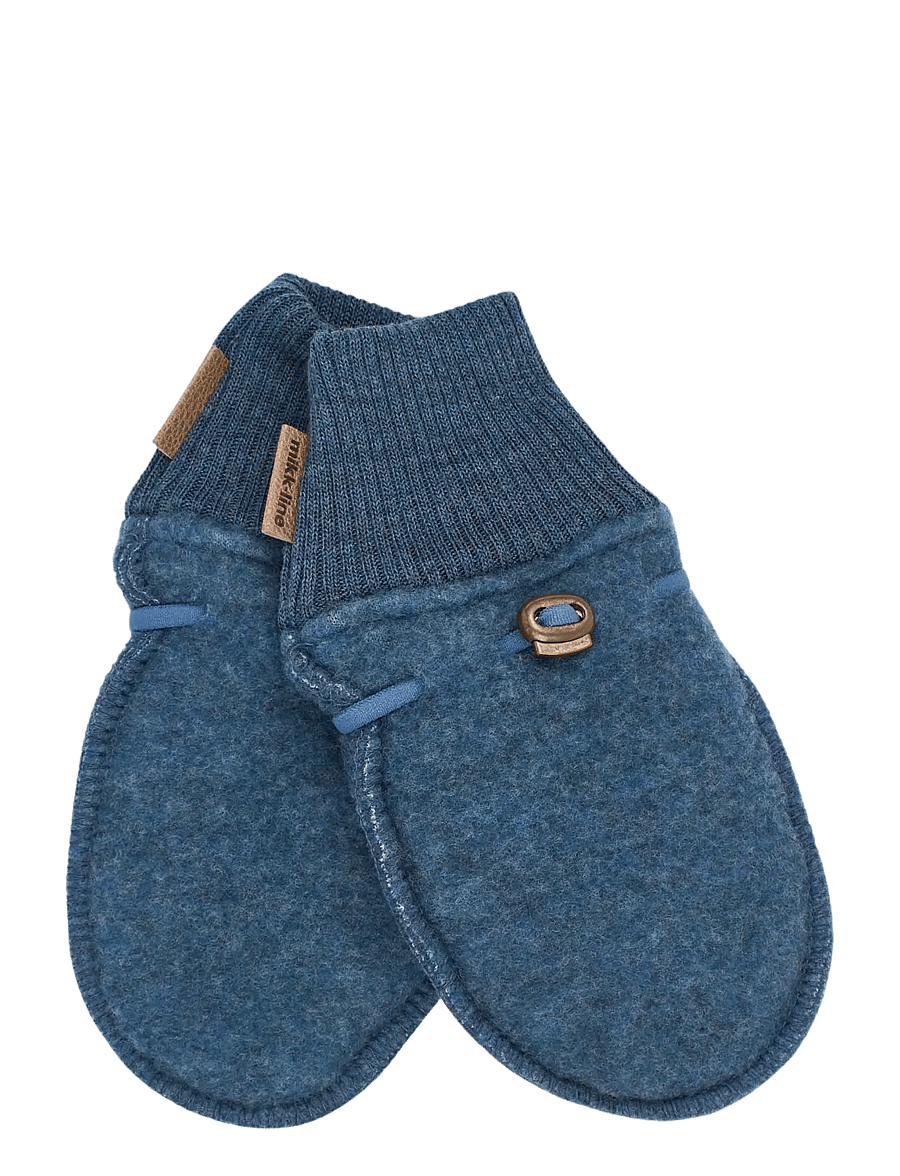 mikk-line - Wool Mittens - beebikindad - blue melange - 0