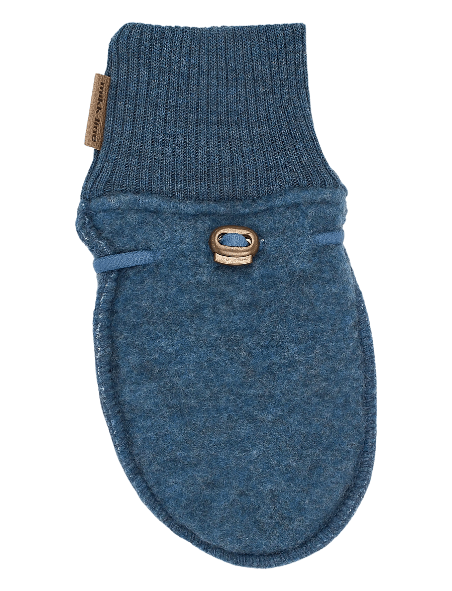 mikk-line - Wool Mittens - beebikindad - blue melange - 1