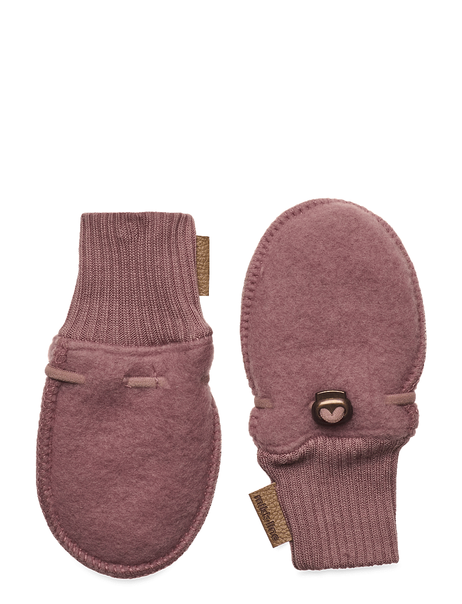 mikk-line - Wool Mittens - babyvanter - burlwood - 0