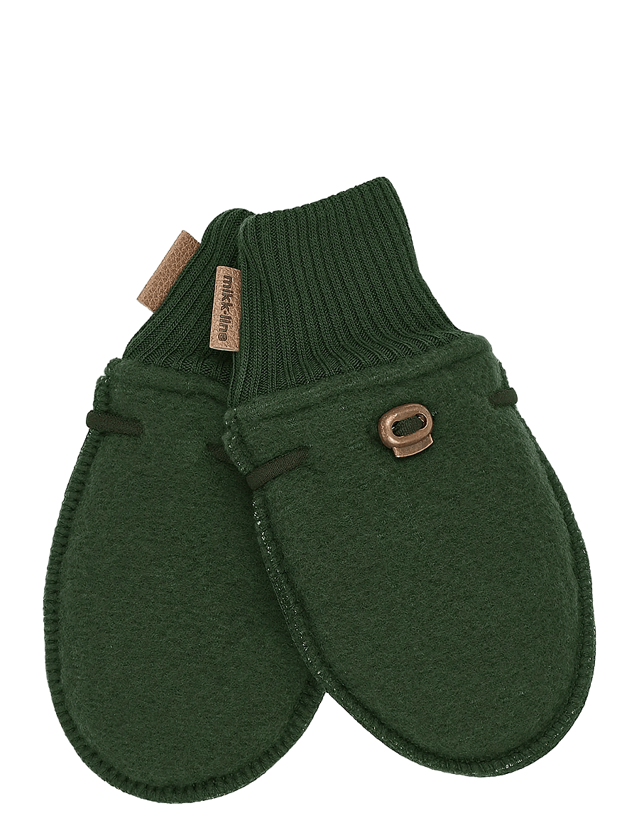 mikk-line - Wool Mittens - beebikindad - kombu green - 0