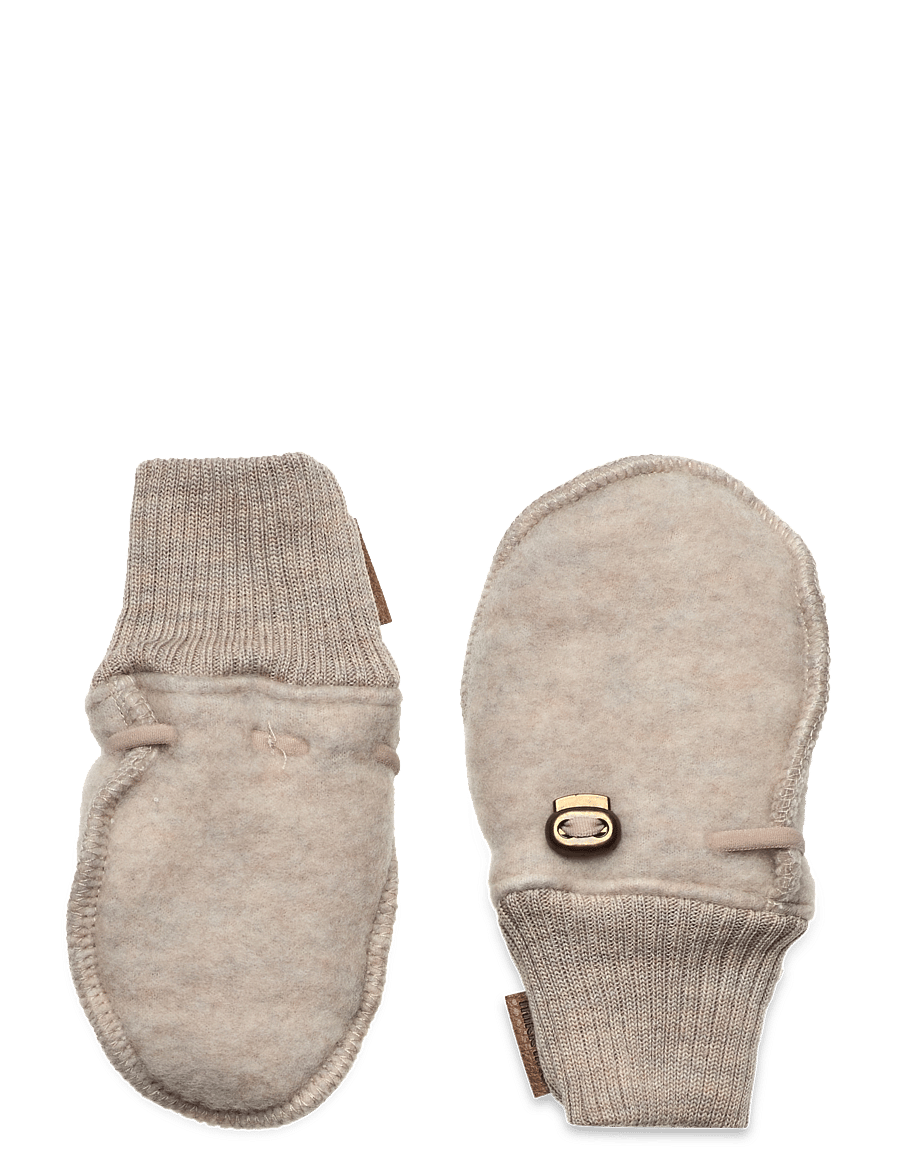 mikk-line - Wool Mittens - babyvantar - melange offwhite - 0