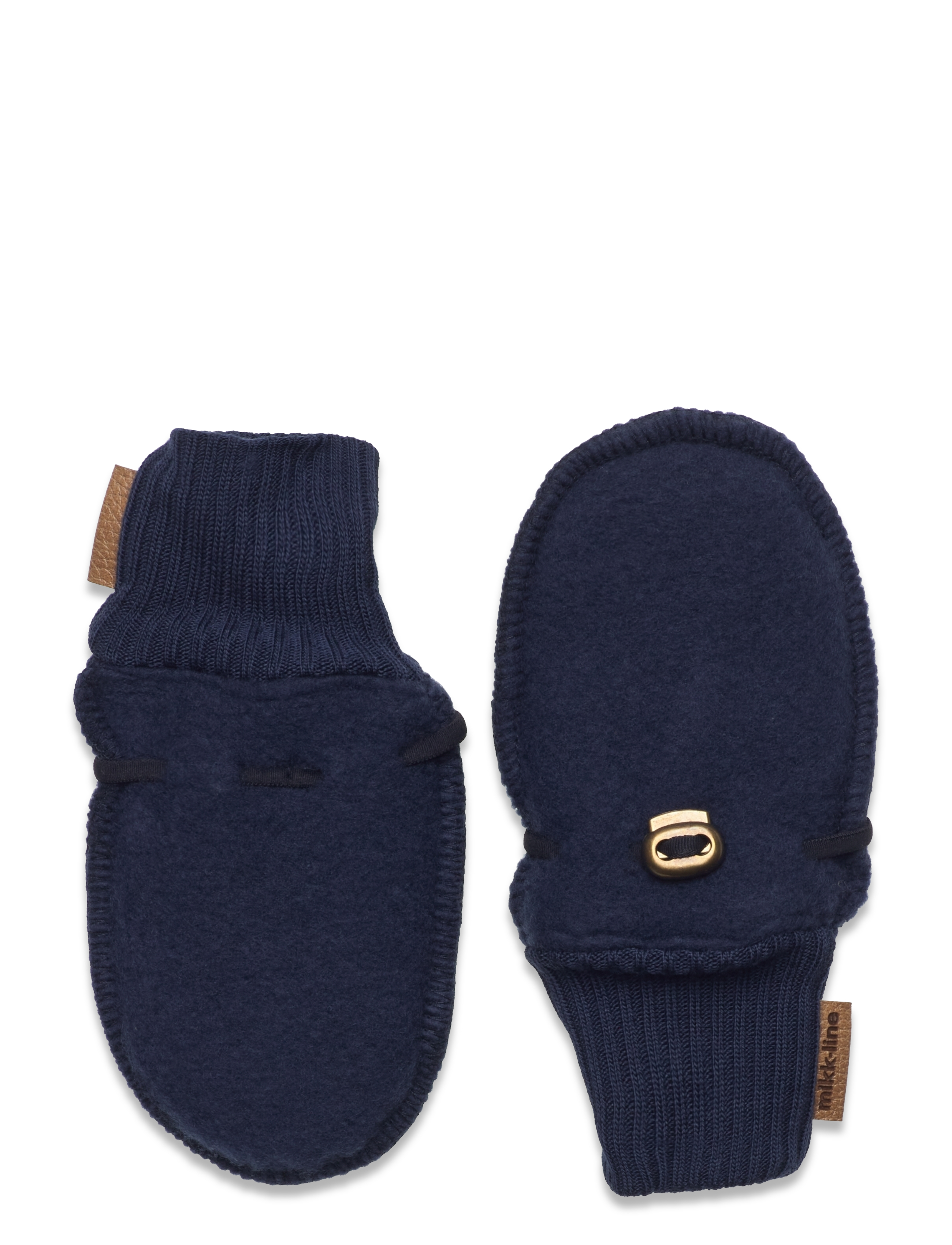 mikk-line Wool Mittens, Børn, Uld Vanter, Navy, Str: 86-92