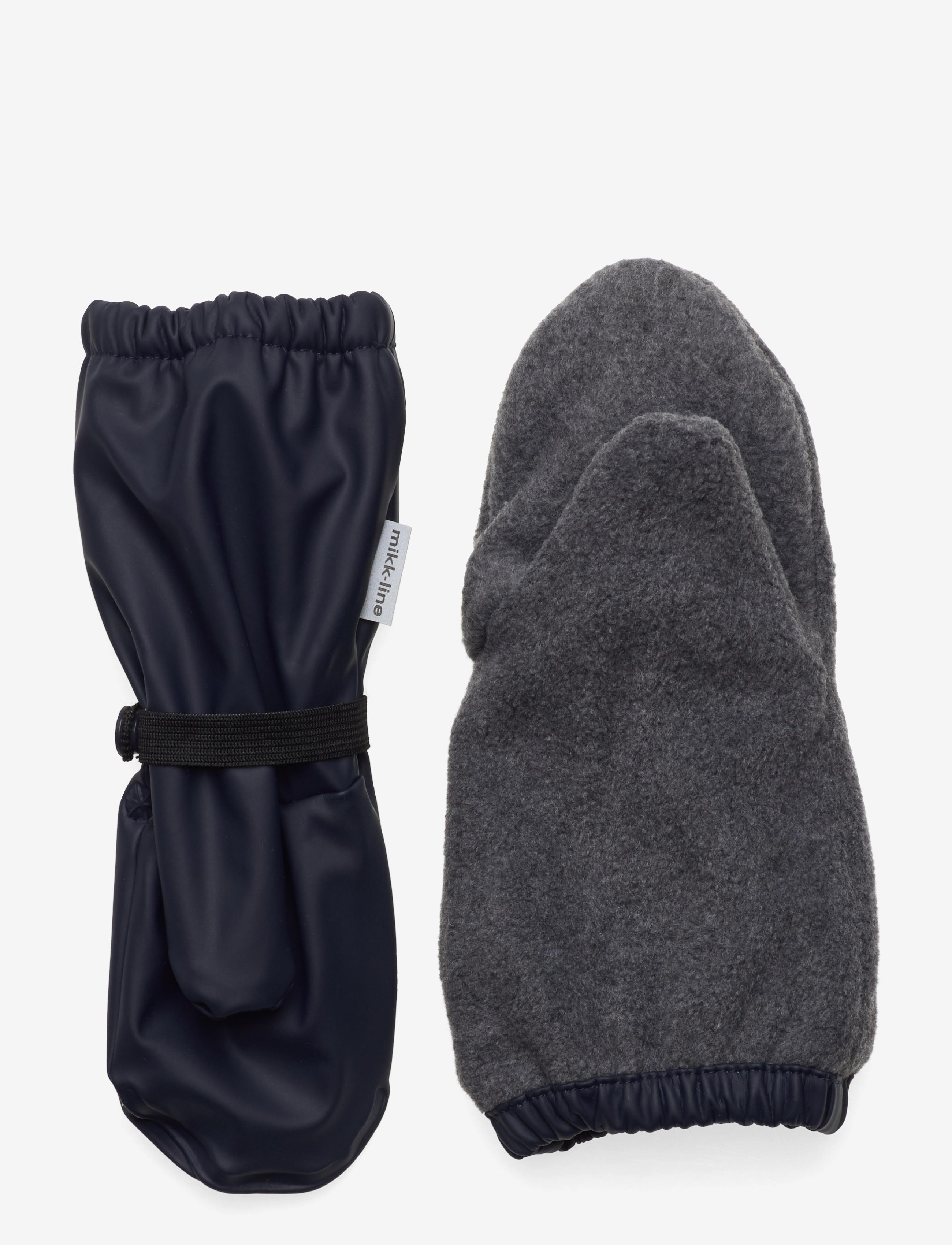 mikk-line - PU Rain Mittens w. Fleece - gants de pluie - blue nights - 1