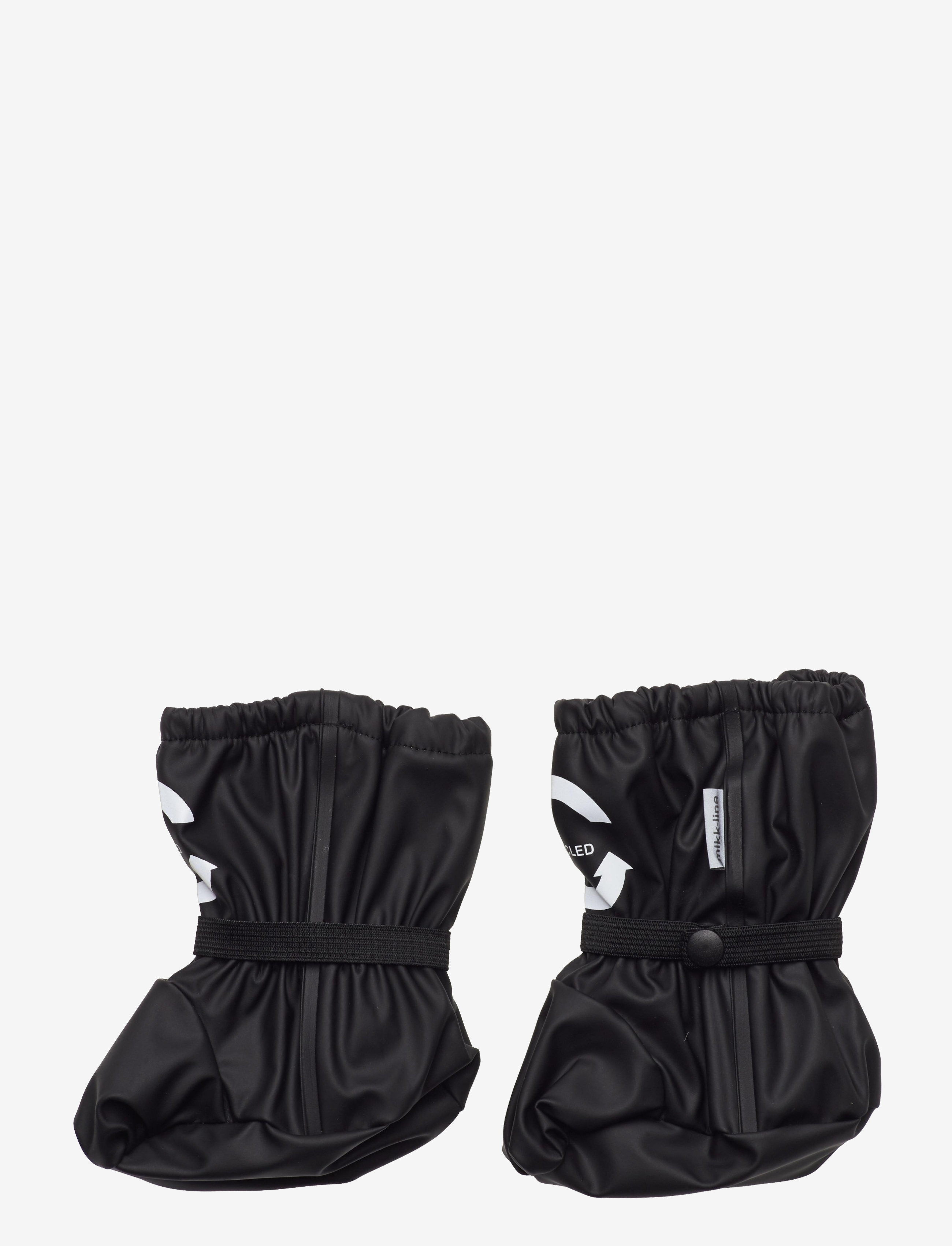 mikk-line - PU Rain Footies w. Fleece - babylaarzen - black - 1