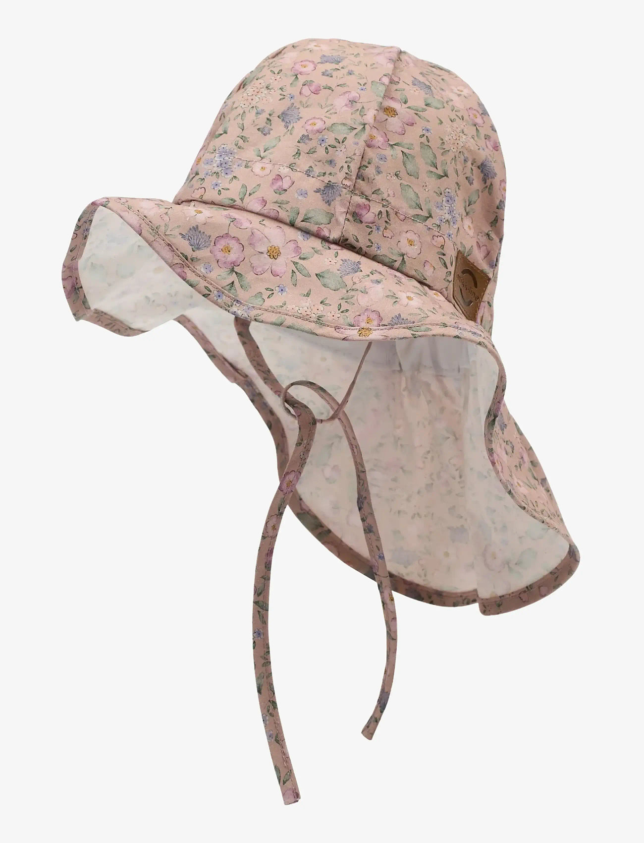 mikk-line - Summerhat Long Neck - Aop - solhatt - buble flower aop - 1