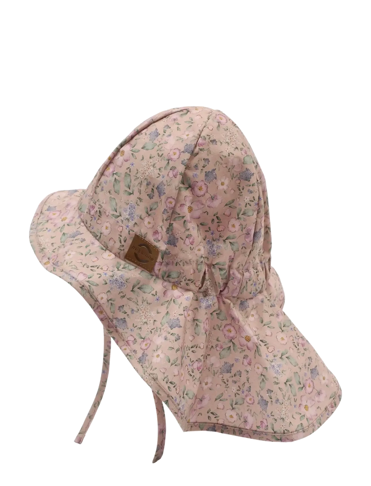 mikk-line - Summerhat Long Neck - Aop - solhatte - buble flower aop - 2