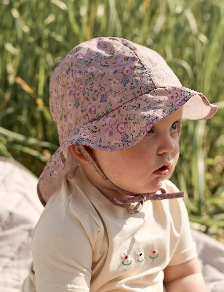 mikk-line - Summerhat Long Neck - Aop - chapeau de soleil - buble flower aop - 4