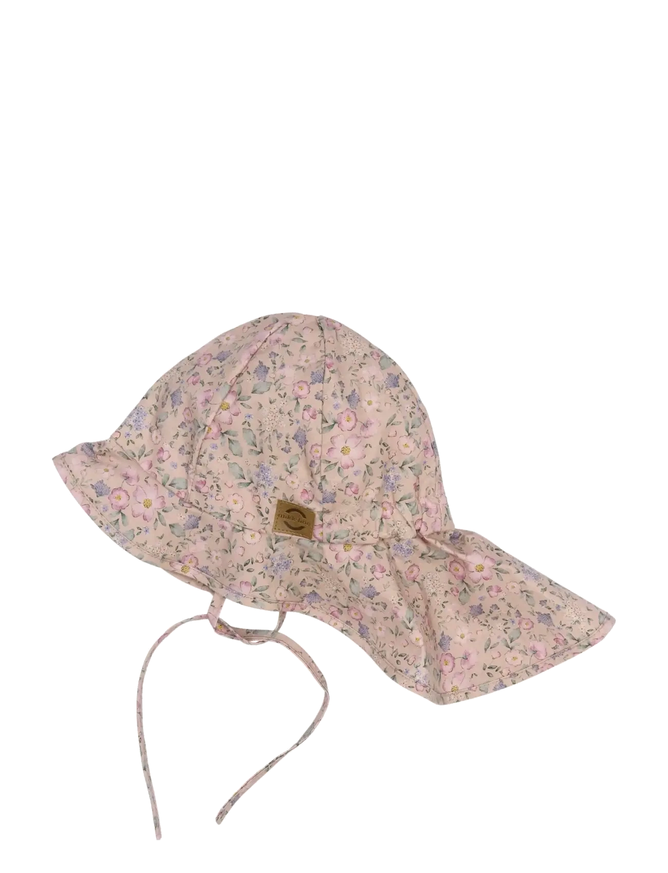 mikk-line - Summerhat Long Neck - Aop - solhatte - buble flower aop - 3