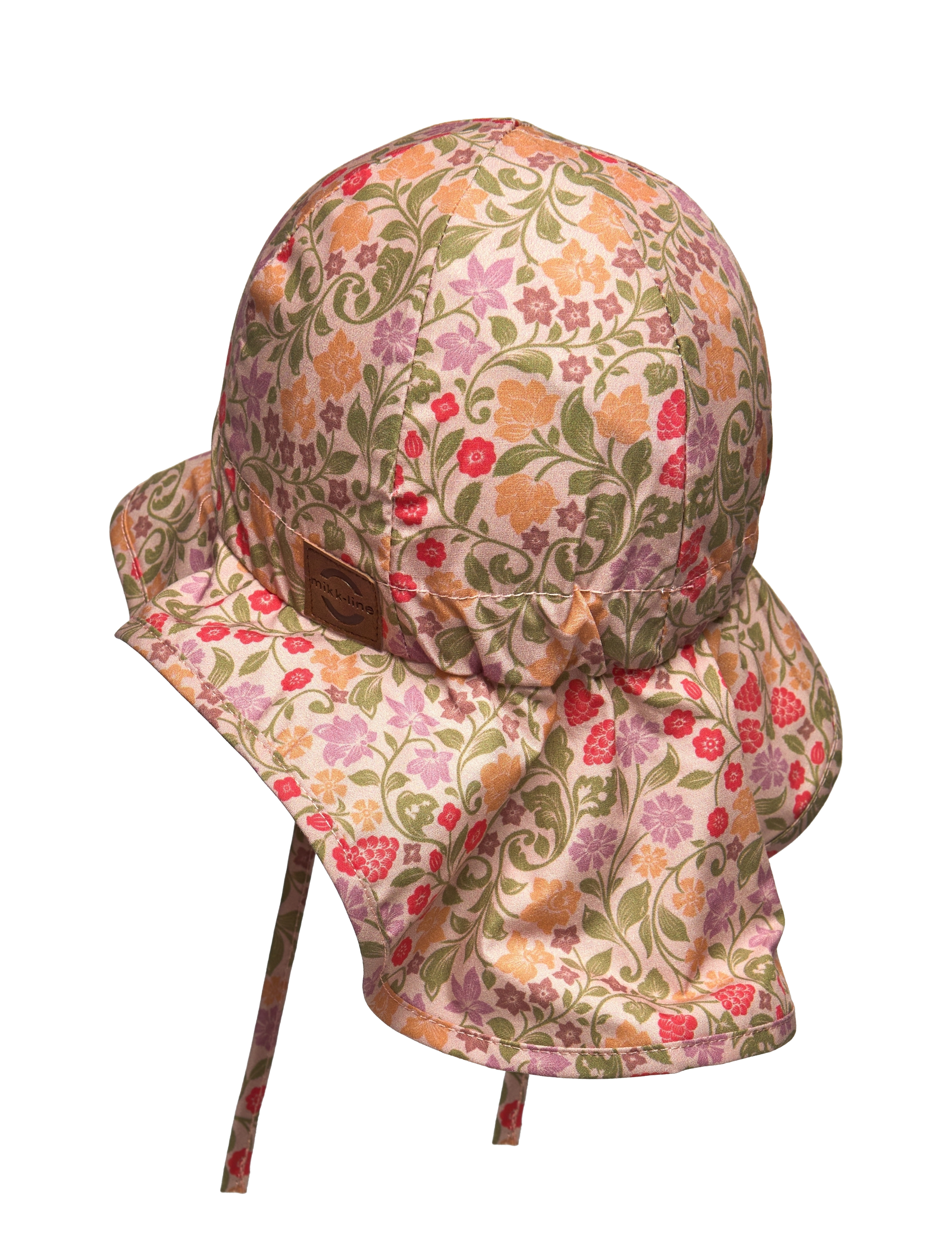 mikk-line - Summerhat Long Neck - Aop - accessories - warm taupe - 1
