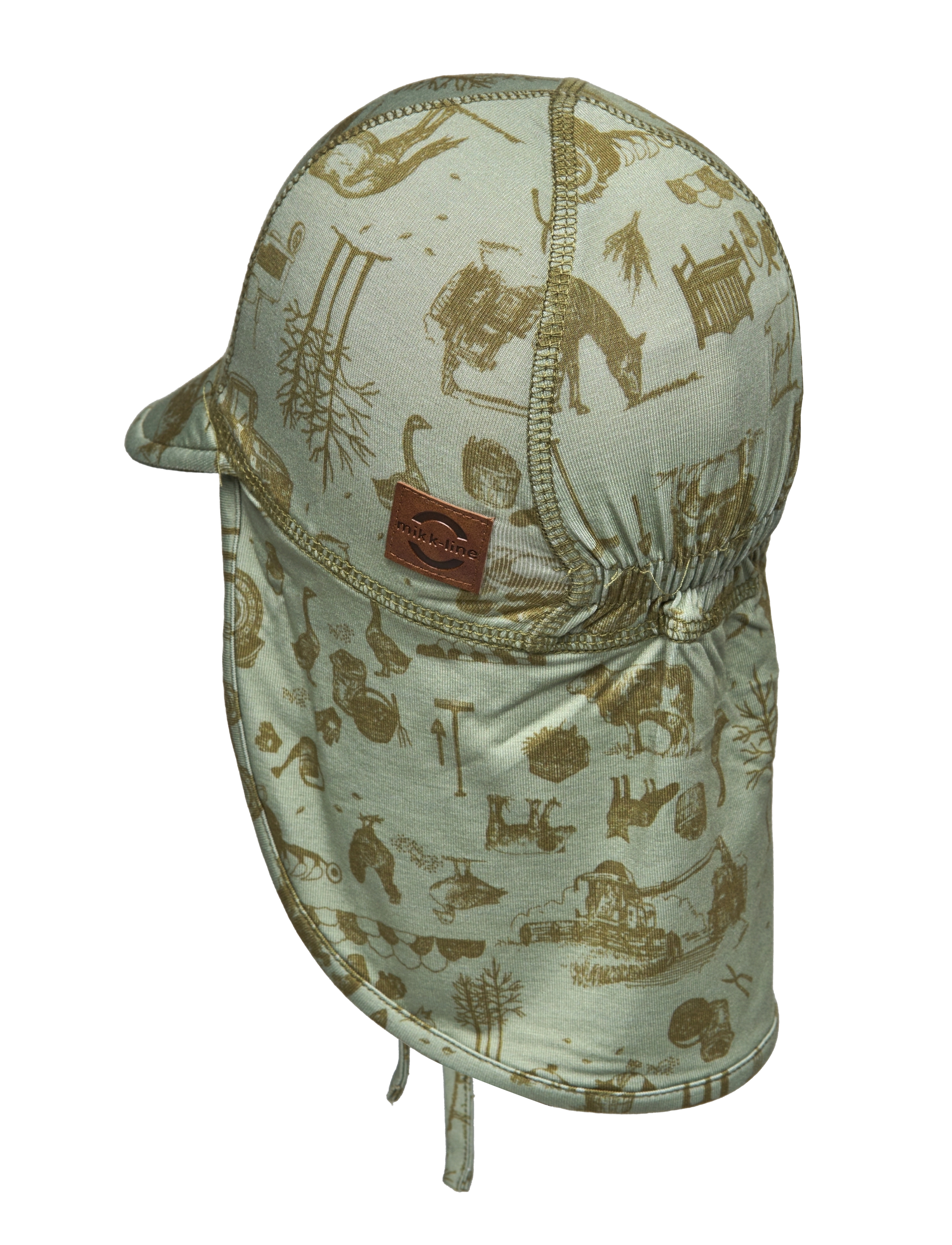 mikk-line - Summerhat cap Long Neck - Aop Bamboo - asusteet - desert sage - 1