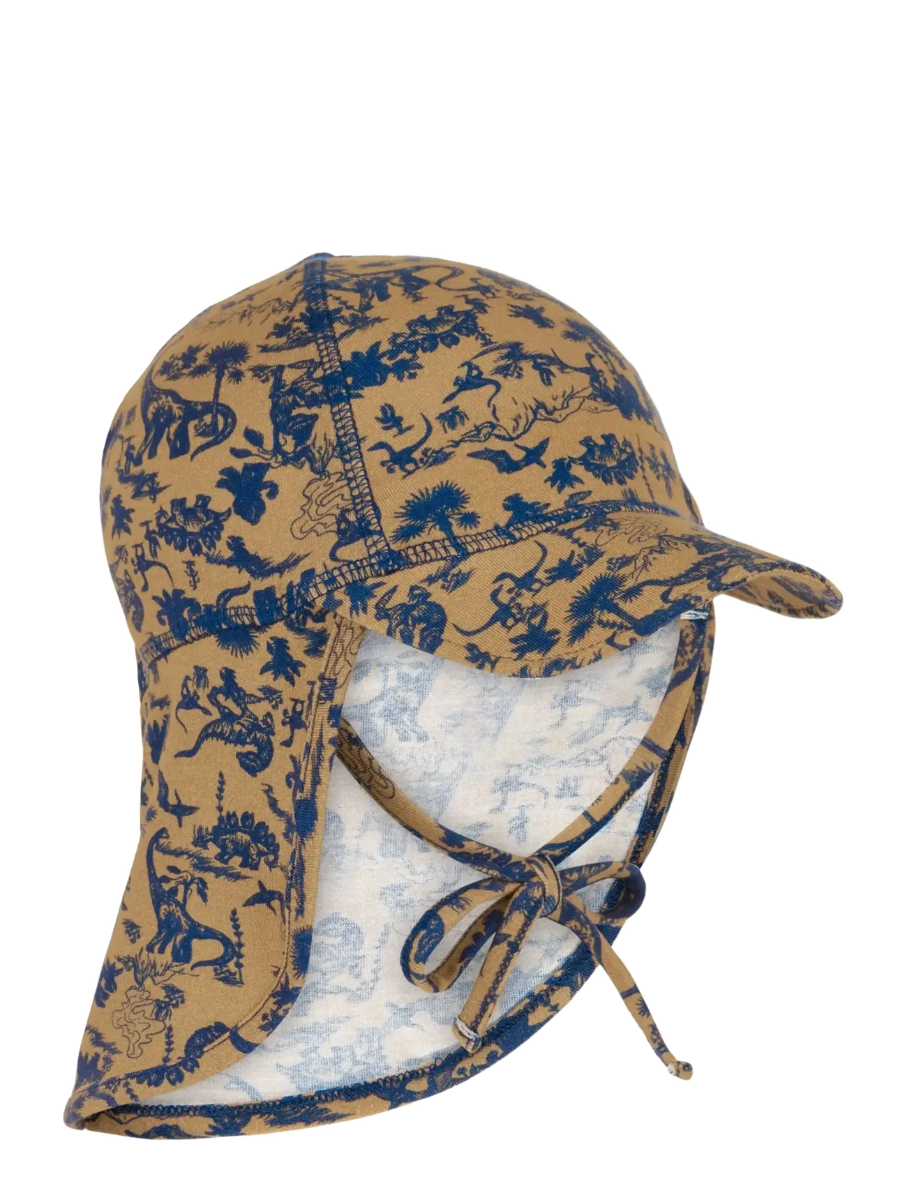 MIKK-LINE Summerhat Basecap Long Neck - Aop Bamboo Patterned - 49(18/24M) - Kinder
