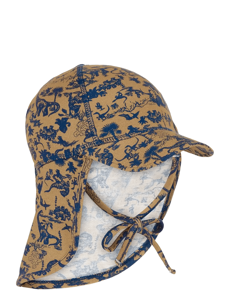 mikk-line - Summerhat cap Long Neck - Aop Bamboo - päikesemütsid - dijon - 0