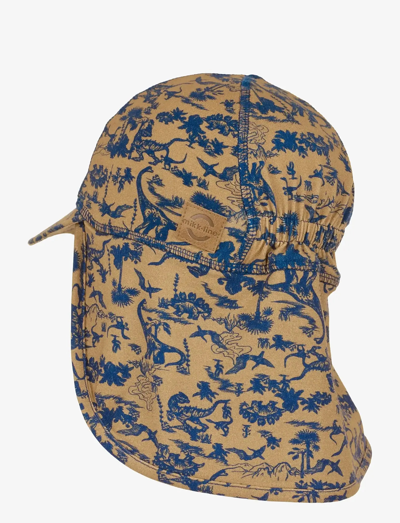 mikk-line - Summerhat cap Long Neck - Aop Bamboo - solhatte - dijon - 1