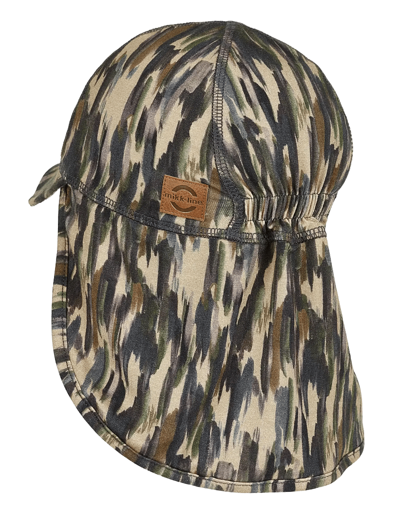 mikk-line - Summerhat cap Long Neck - Aop Bamboo - solhatte - dull gold - 1