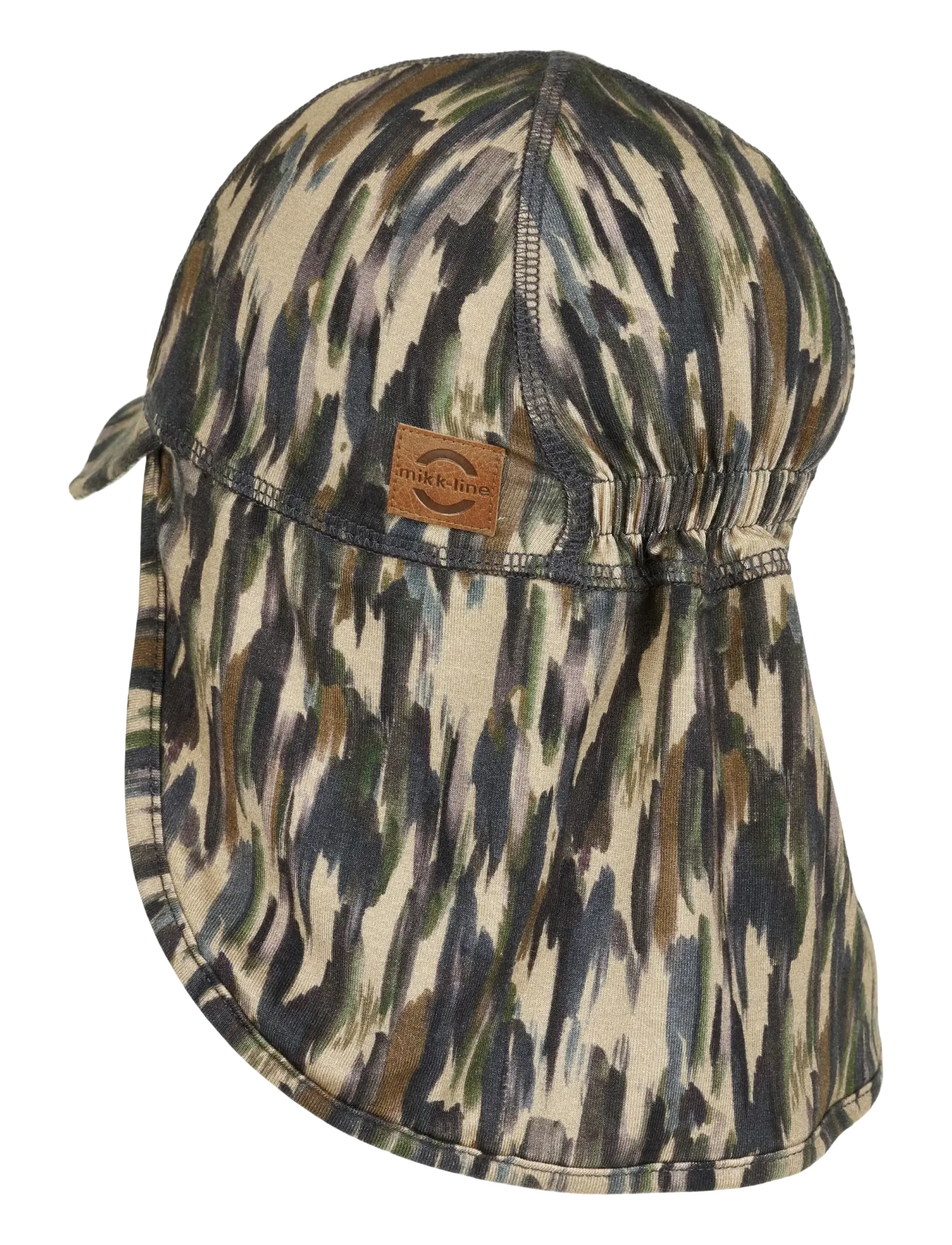 mikk-line - Summerhat cap Long Neck - Aop Bamboo - päikesemütsid - dull gold - 1