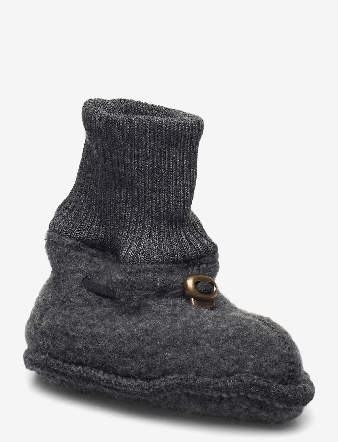 Mikk-Line - Wool Footies - buciki dziecięce - anthracite melange - 0