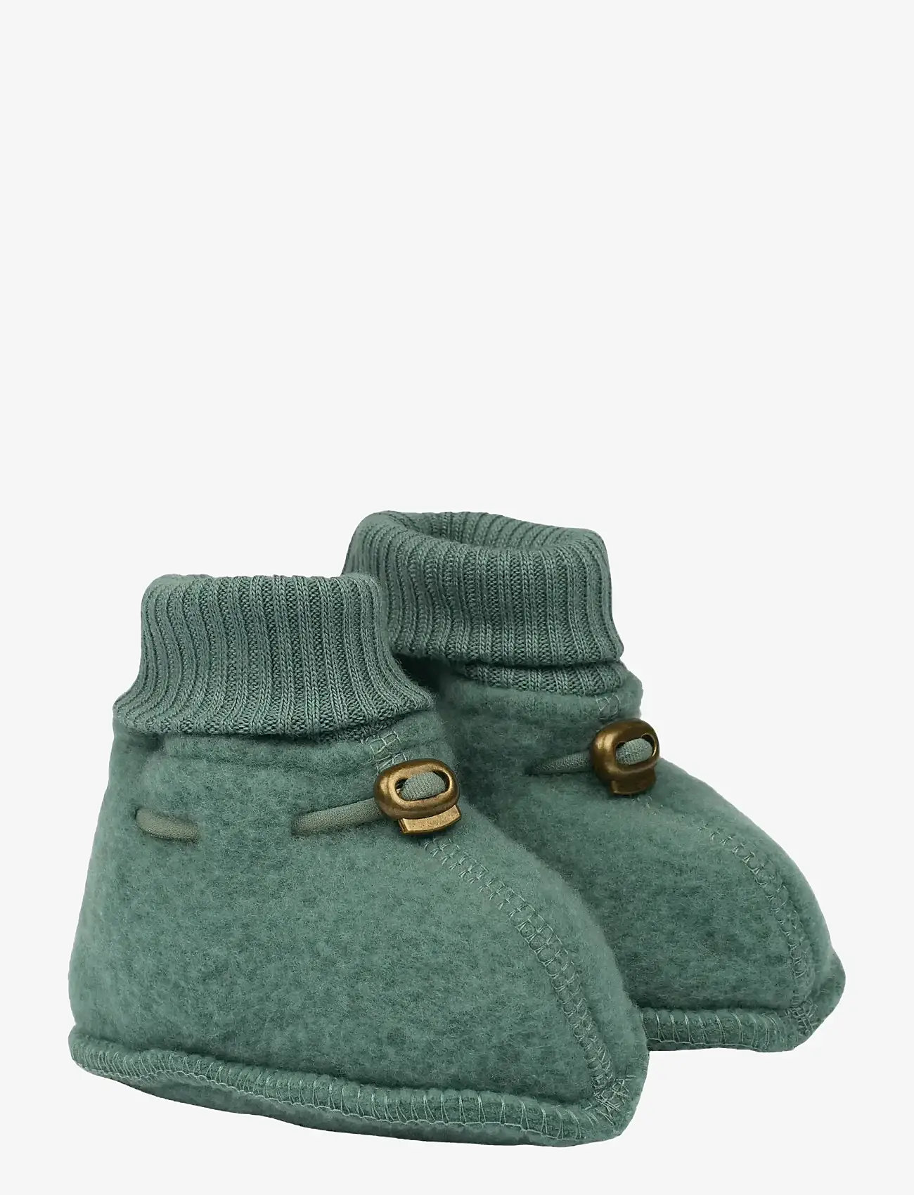 mikk-line - Wool Footies - vauvan tossut - balsam green - 0