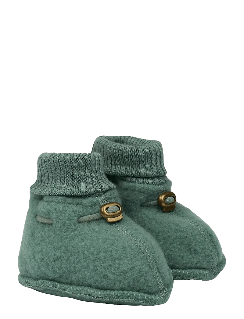 mikk-line - Wool Footies - vauvan tossut - balsam green - 0