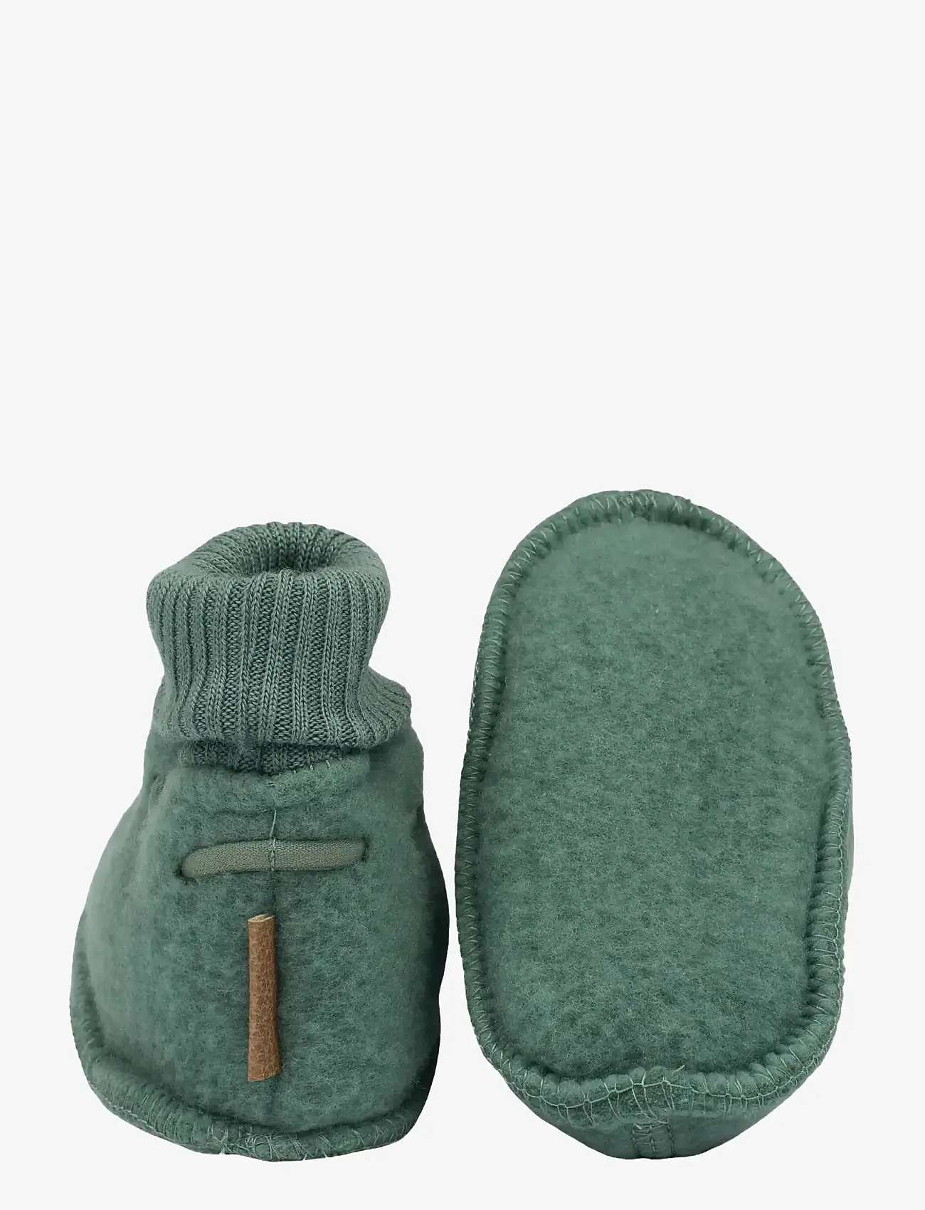 mikk-line - Wool Footies - vauvan tossut - balsam green - 2