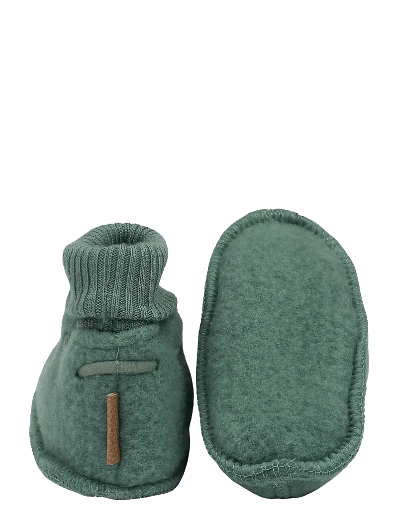 mikk-line - Wool Footies - vauvan tossut - balsam green - 2