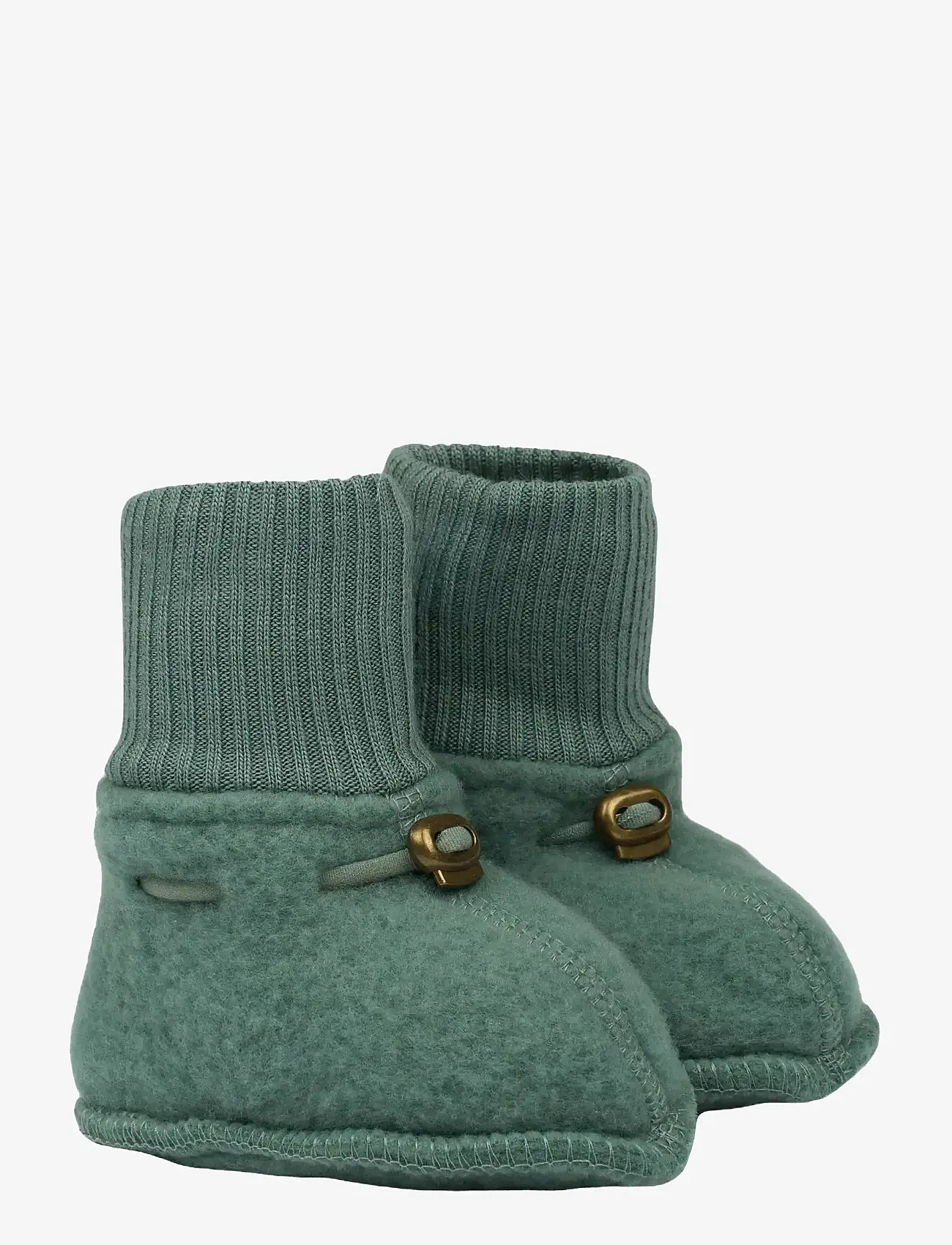 mikk-line - Wool Footies - vauvan tossut - balsam green - 3