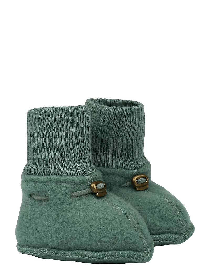 mikk-line - Wool Footies - vauvan tossut - balsam green - 3