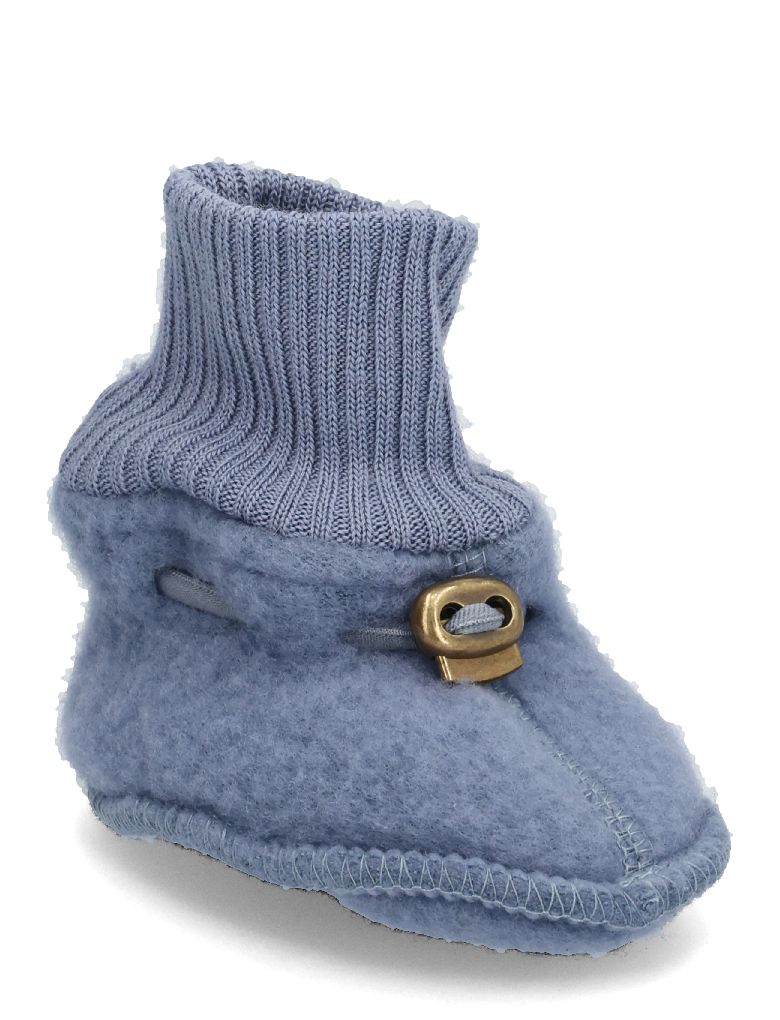 mikk-line Wool Footies, 56, Schuhe, Blau - Baby Booties, Kinder
