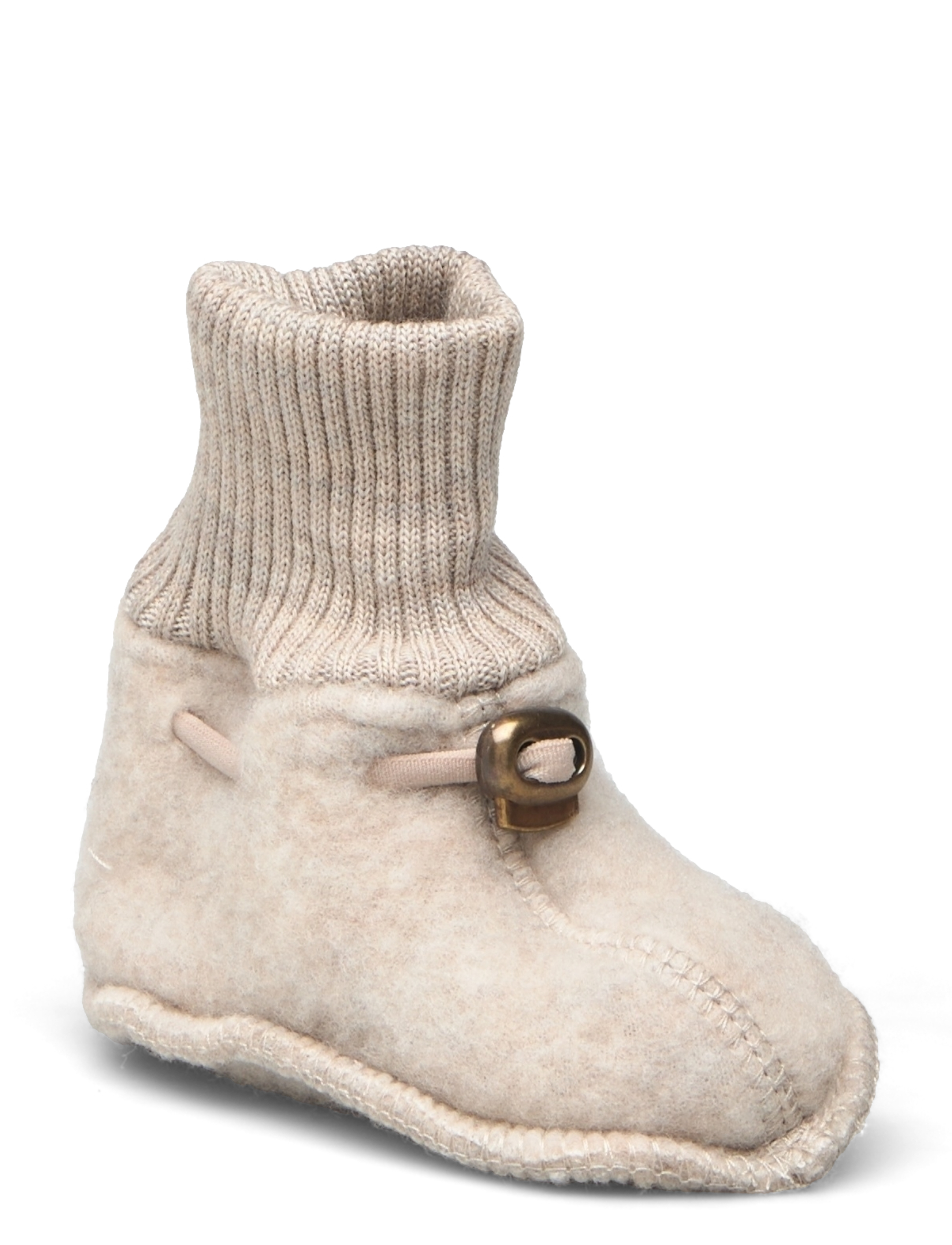 MIKK-LINE Wolle Footies Cream - 62-68 - Kinder